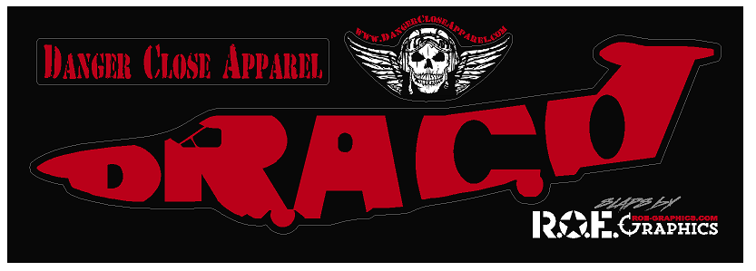 U-28A Draco Word Slap - Decal - Danger Close Apparel