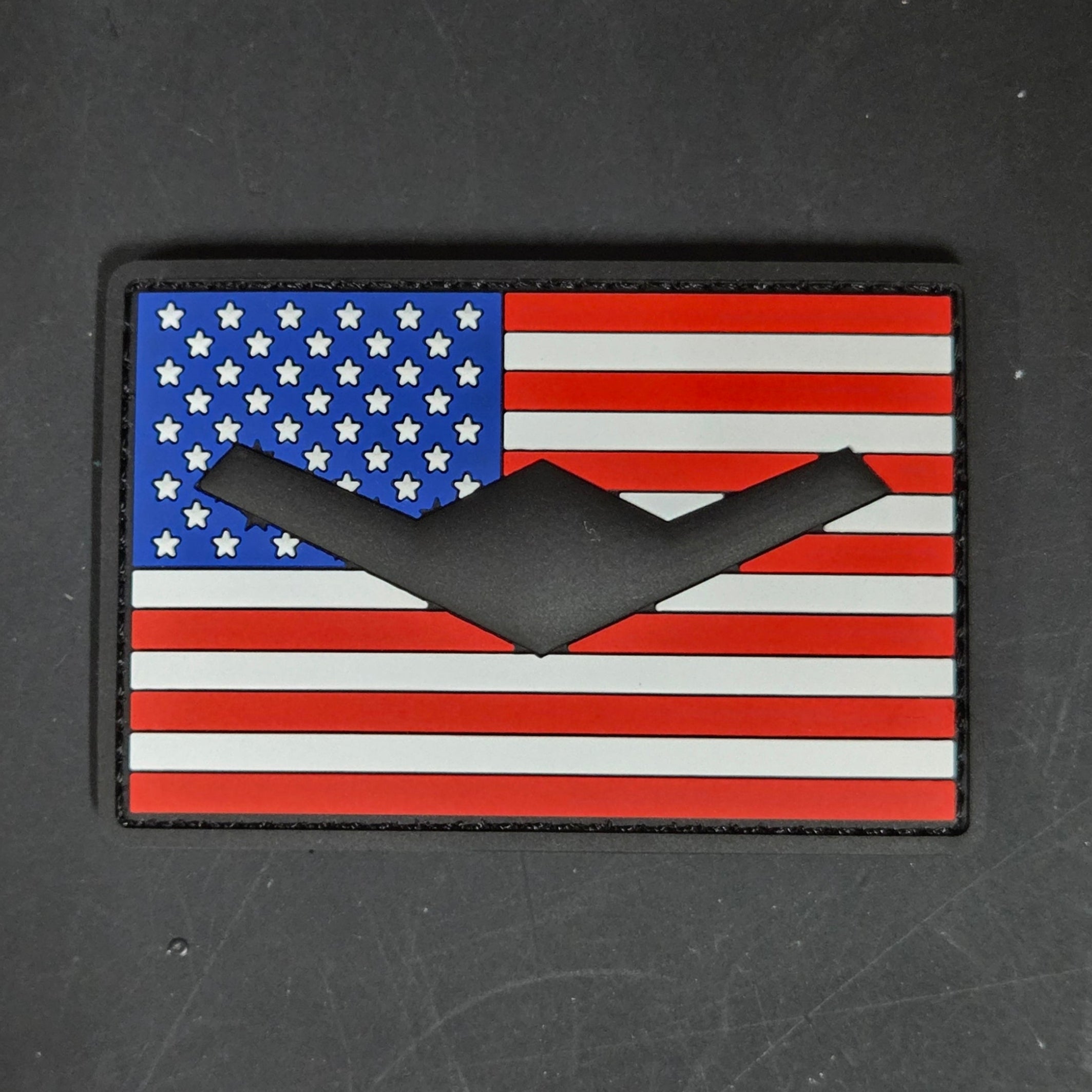 B-21 Raider Flag Patch - PVC/Rubberized