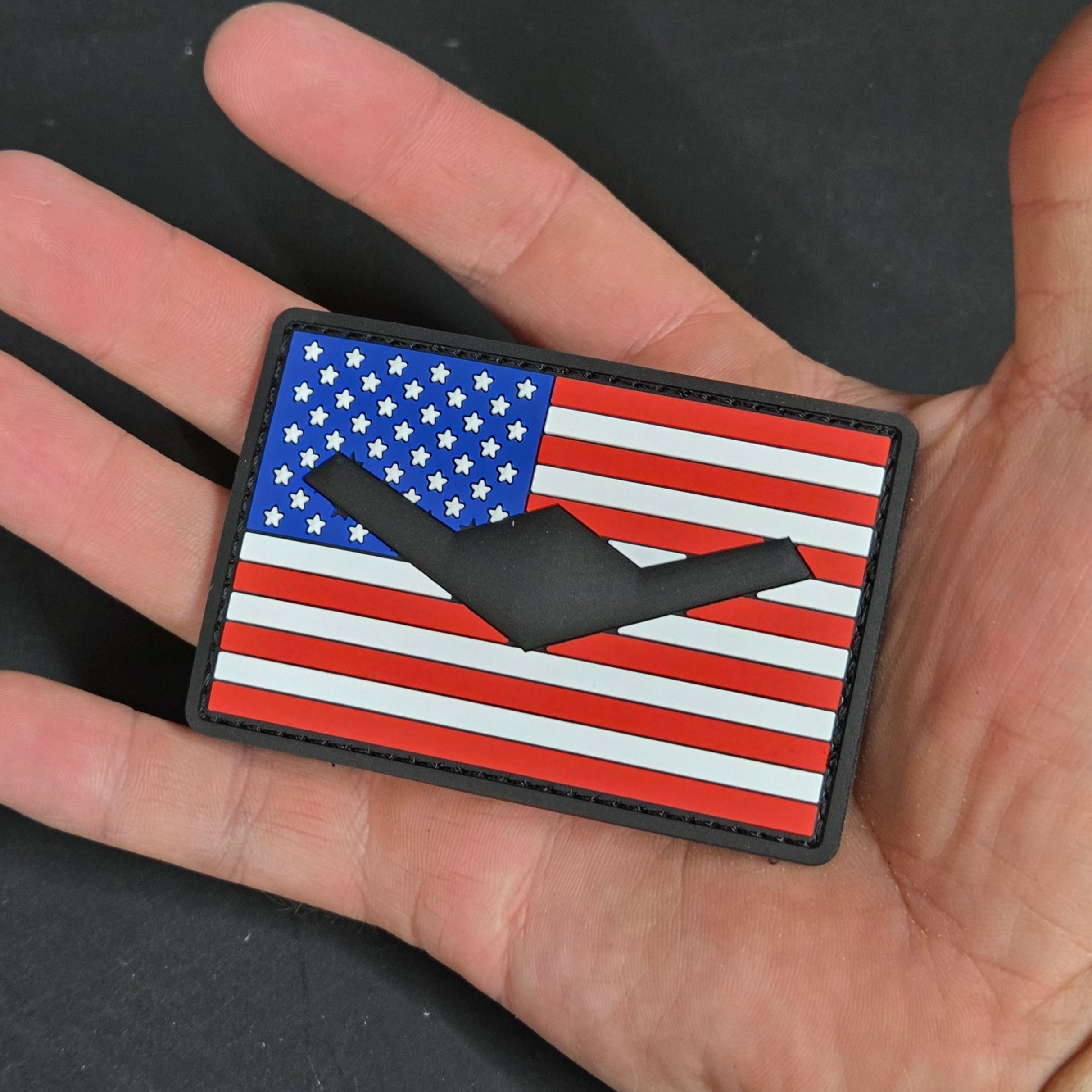 B-21 Raider Flag Patch - PVC/Rubberized