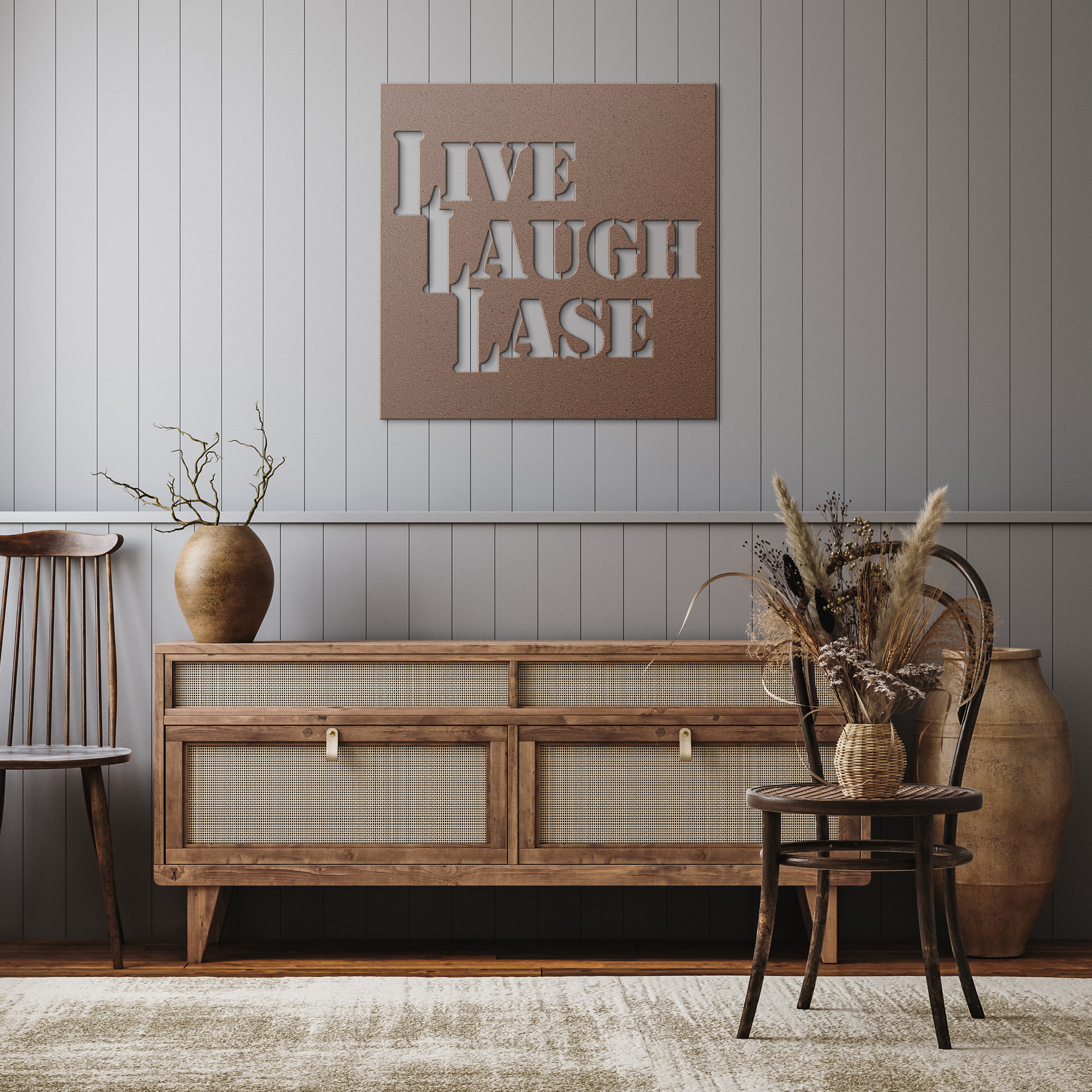 Live Laugh Lase - Metal Sign - Danger Close Apparel