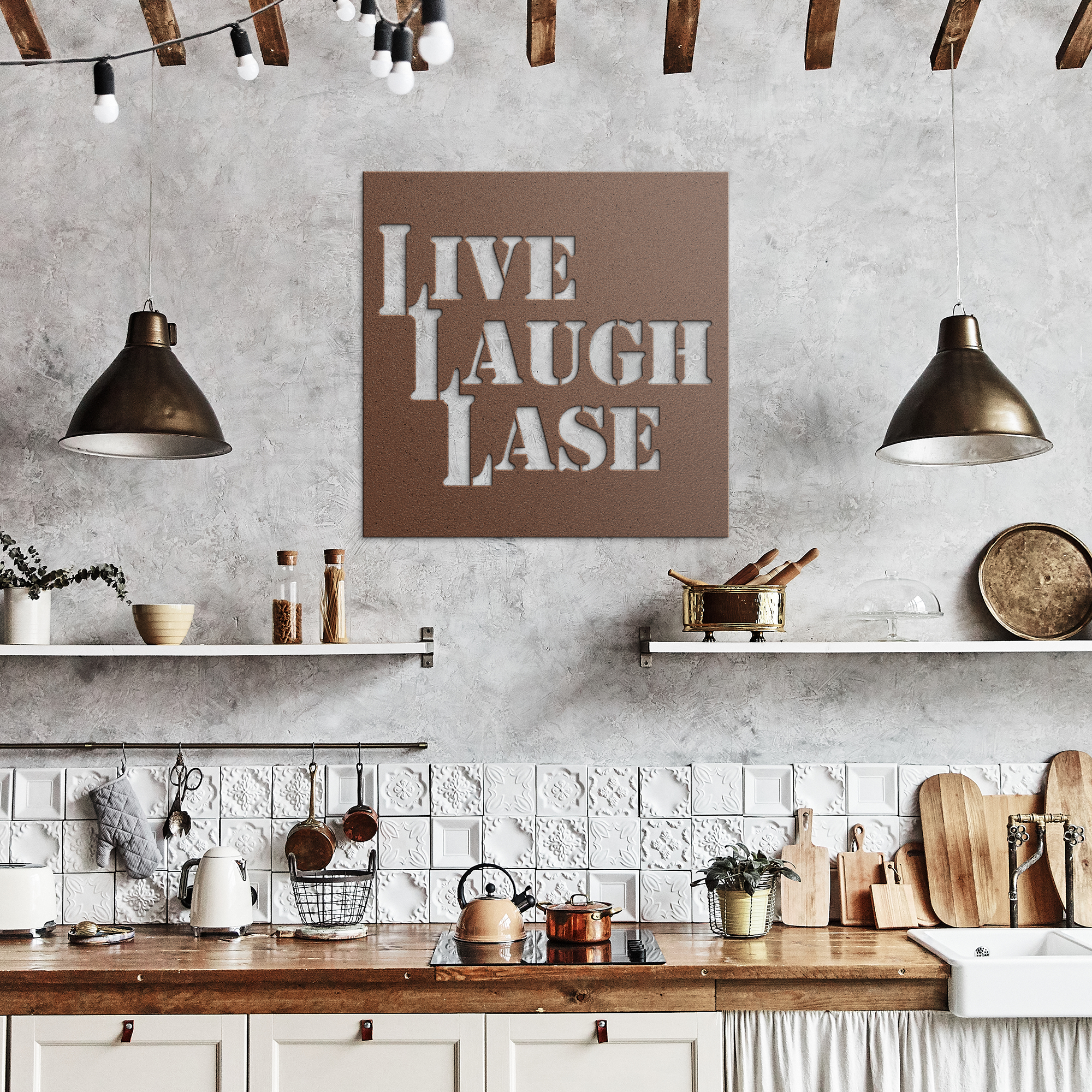 Live Laugh Lase - Metal Sign - Danger Close Apparel