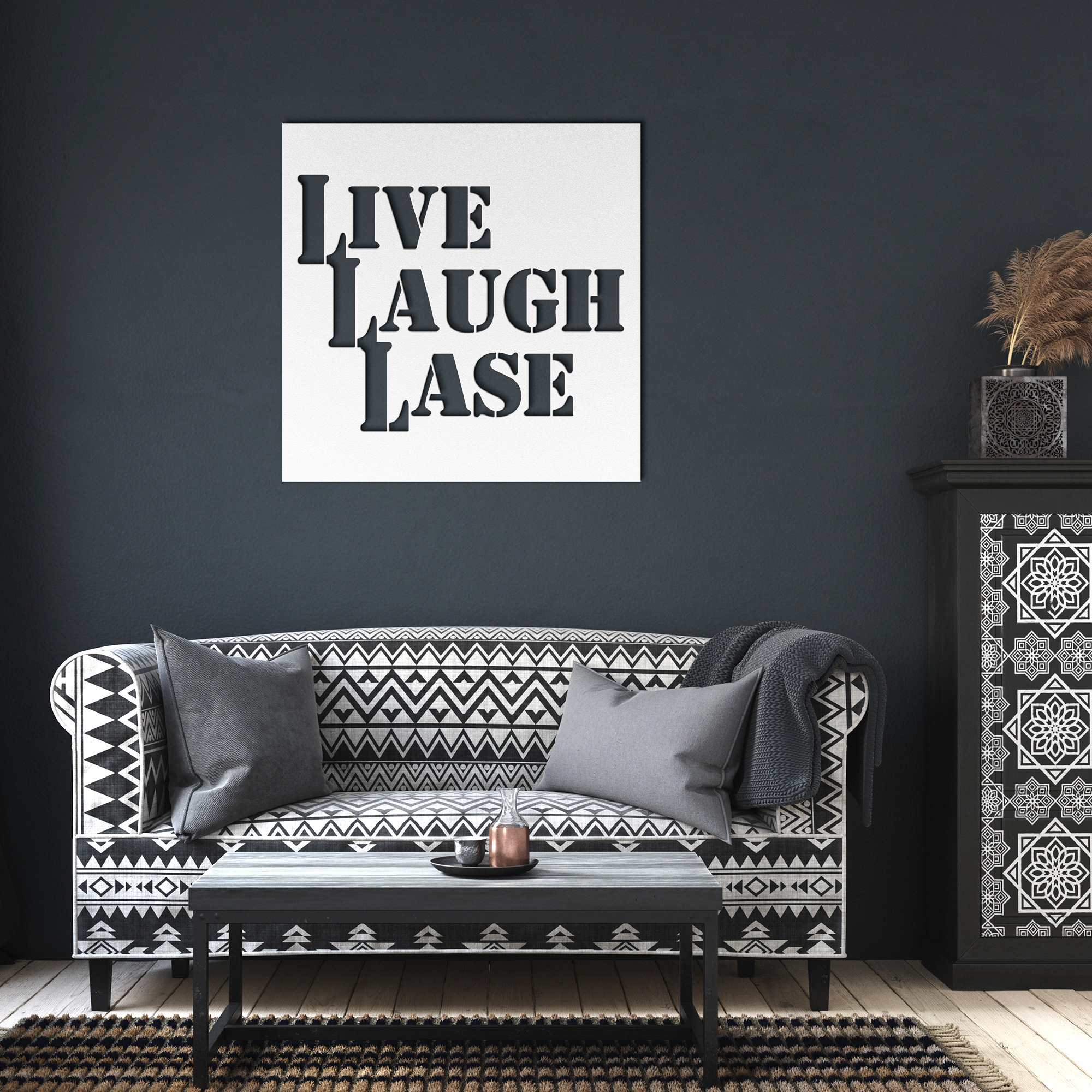 Live Laugh Lase - Metal Sign - Danger Close Apparel