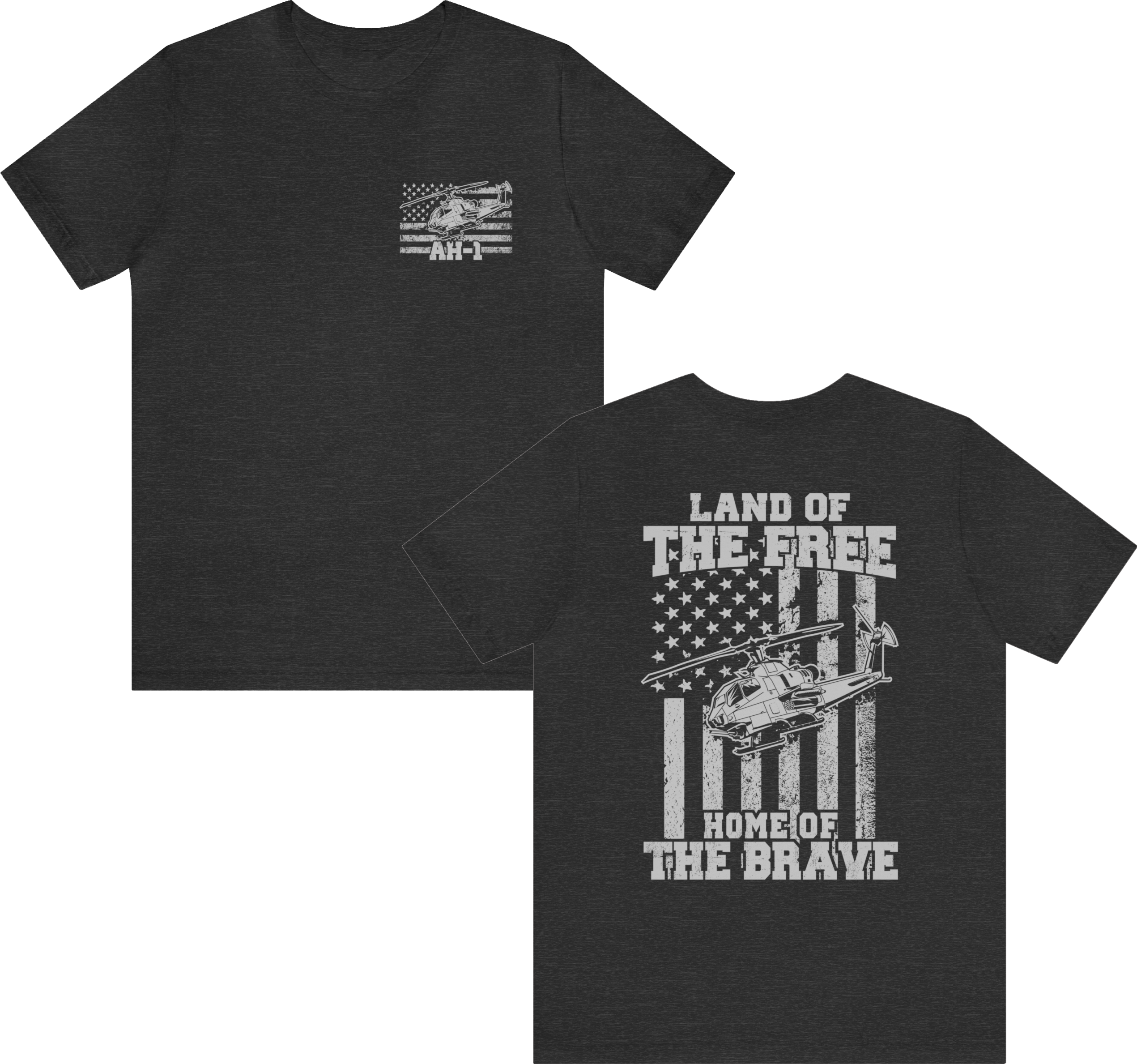 Home of the Brave AH-1 - Men's and Women's Tee - Danger Close Apparel