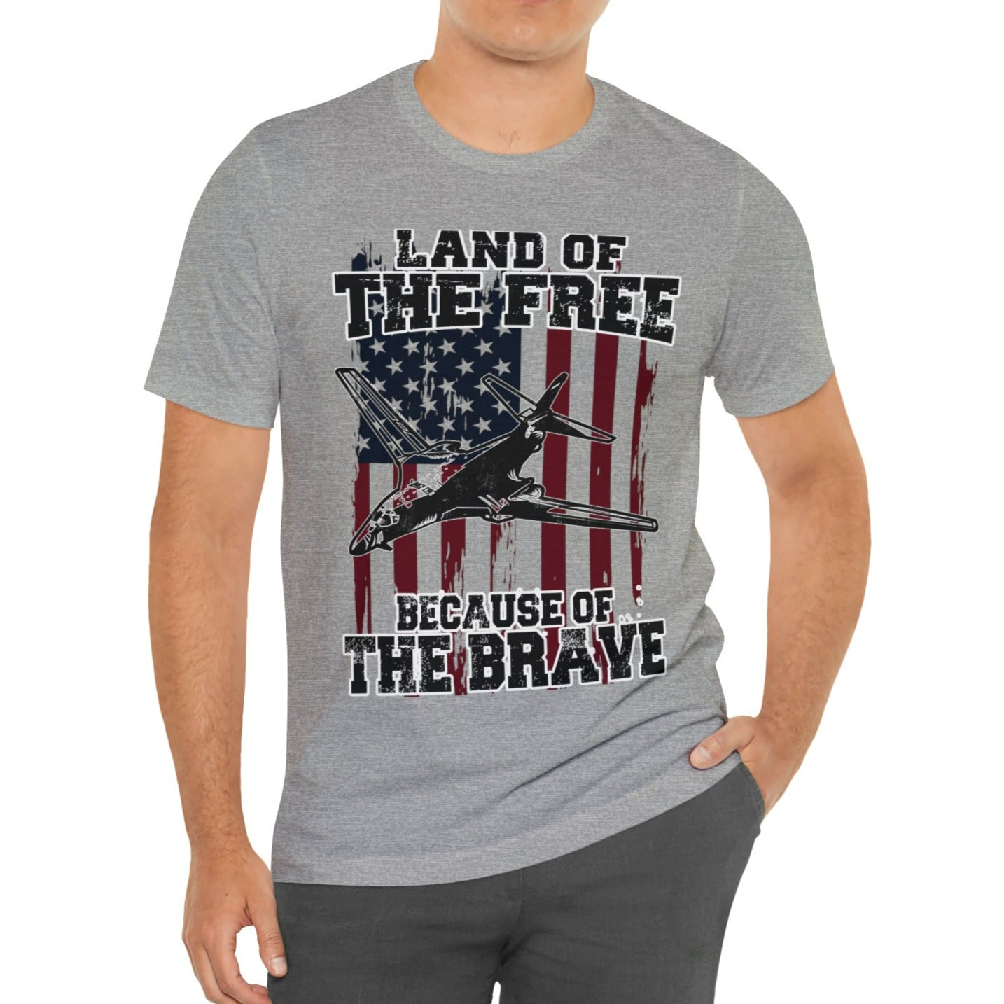 Because of the Brave 2.0 B-1B - Men's and Women's Tee - Danger Close Apparel