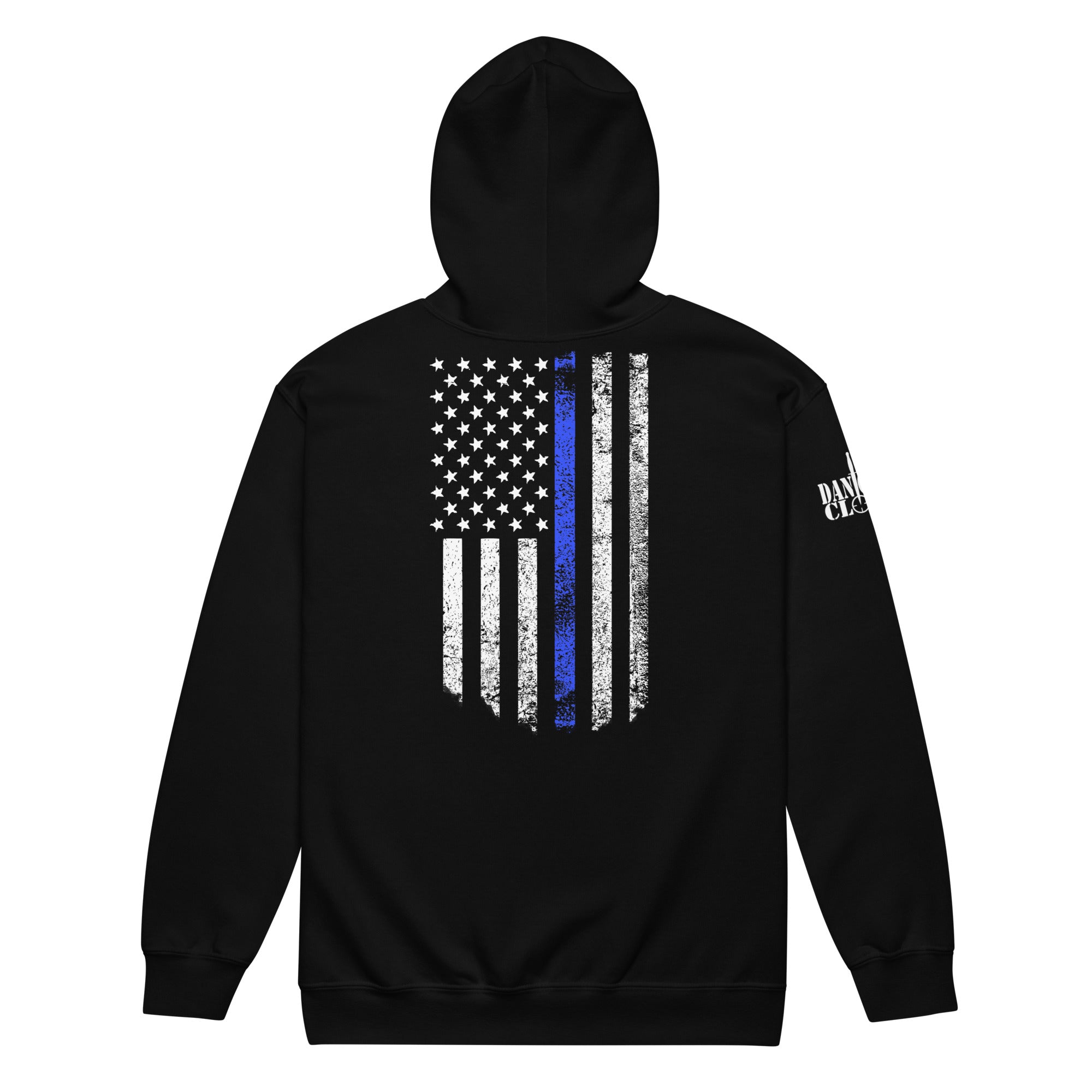 Thin Blue Line Flag - Unisex Hoodie - Danger Close Apparel