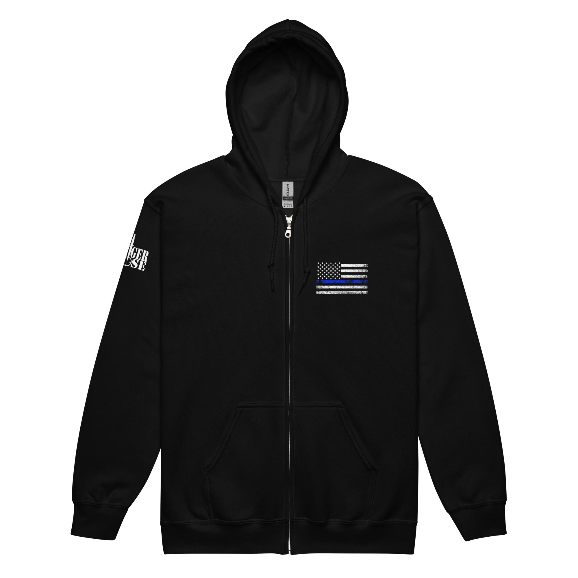 Thin Blue Line Flag - Unisex Hoodie - Danger Close Apparel