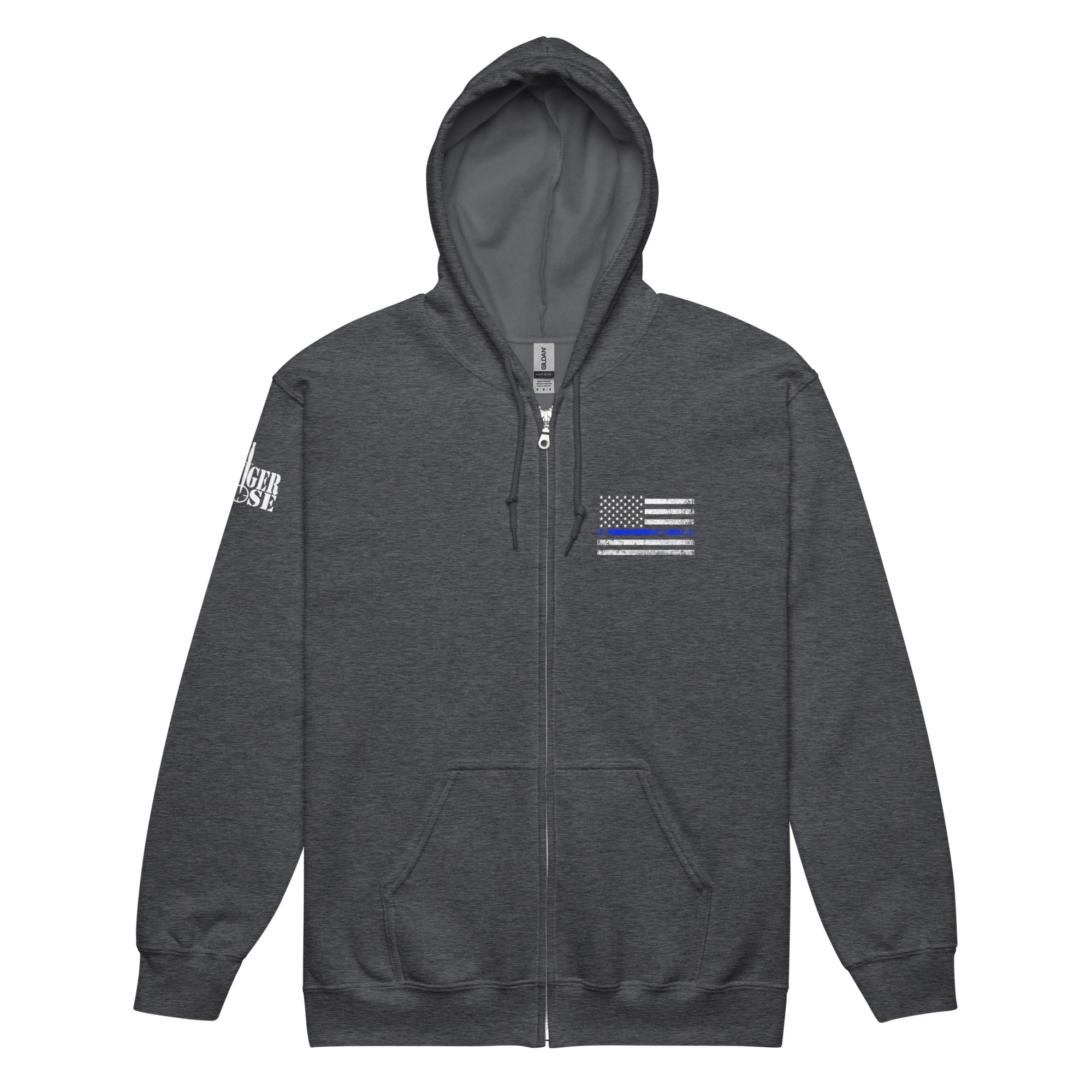 Thin Blue Line Flag - Unisex Hoodie - Danger Close Apparel