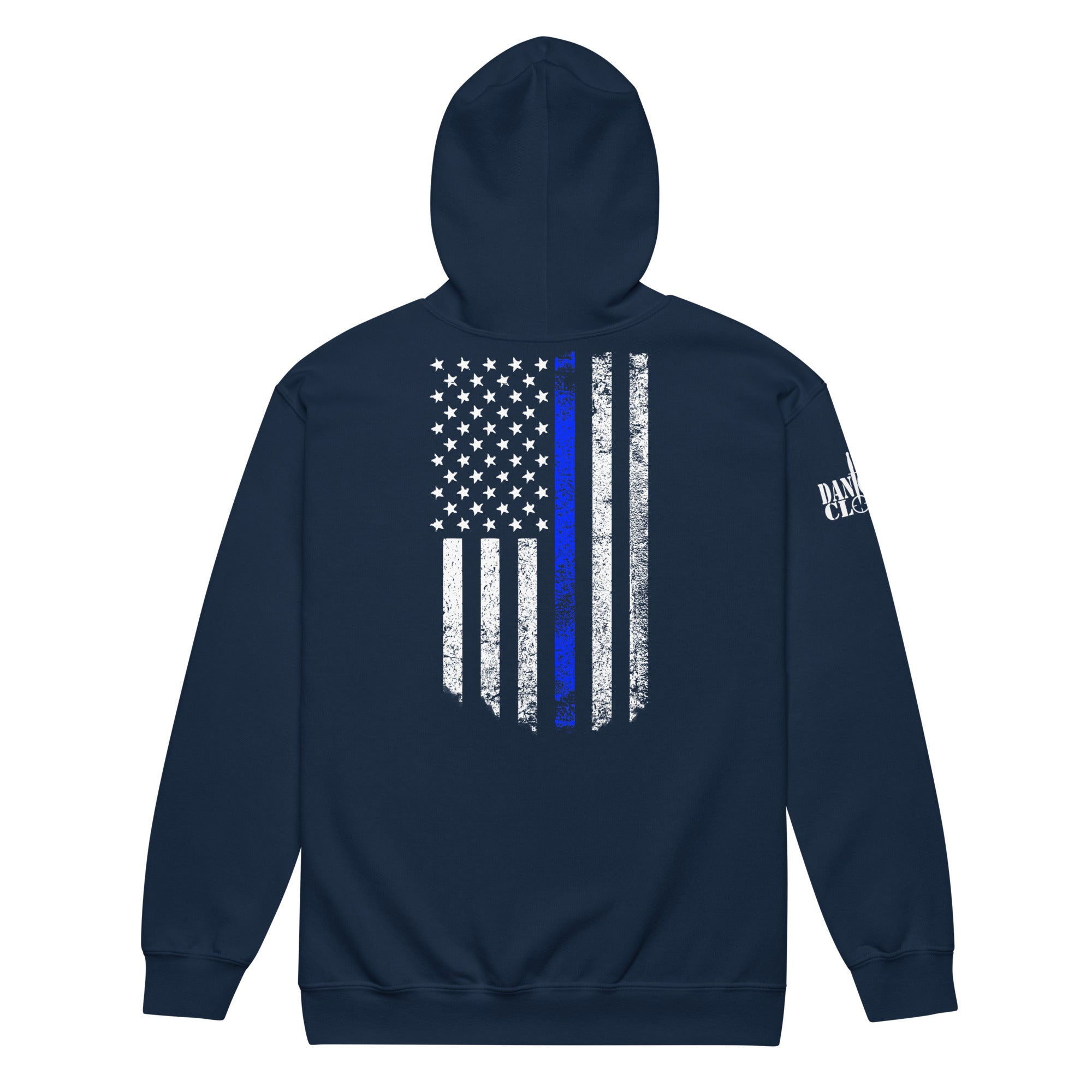 Thin Blue Line Flag - Unisex Hoodie - Danger Close Apparel