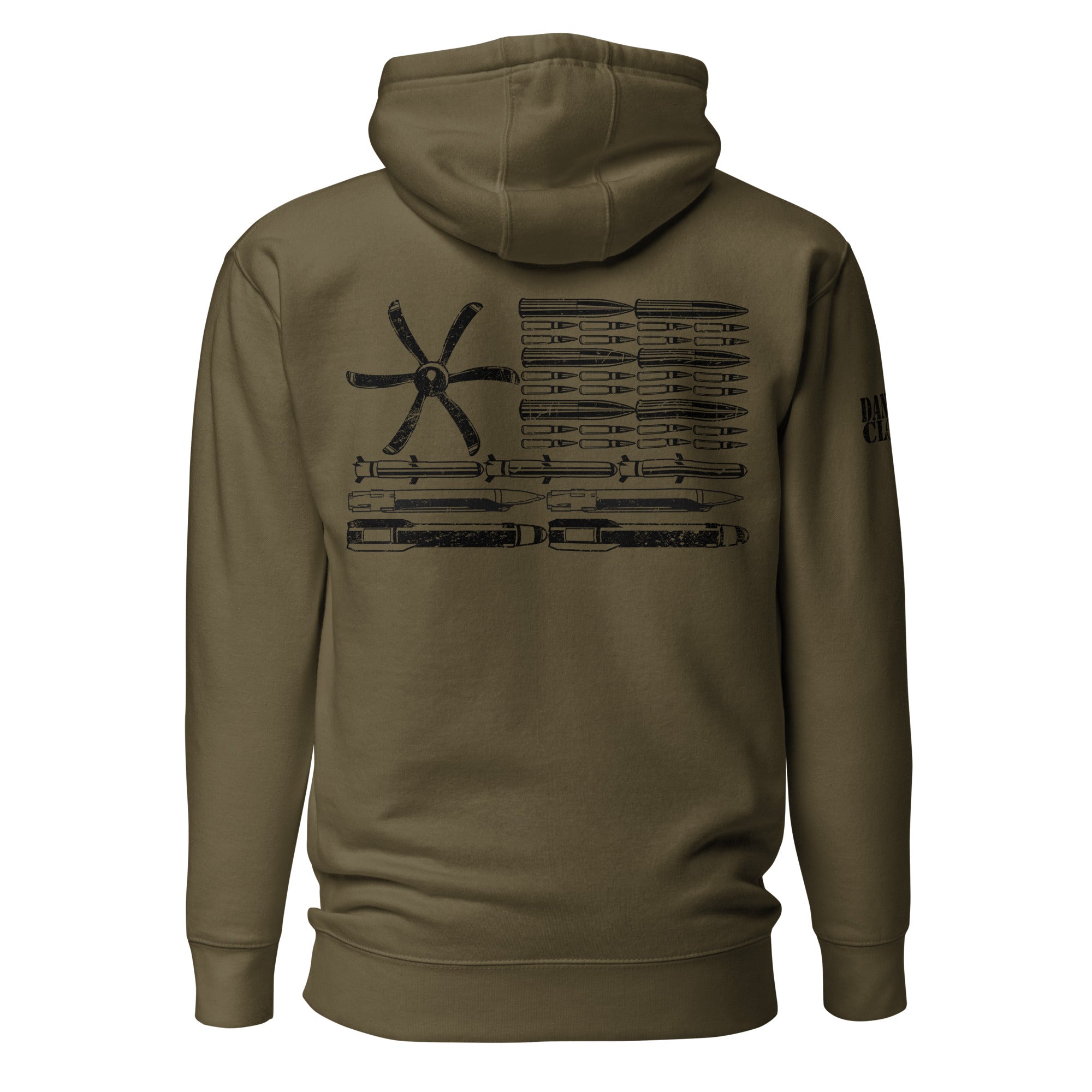 AC-130 Bullet Flag Unisex Hoodie - Danger Close Apparel