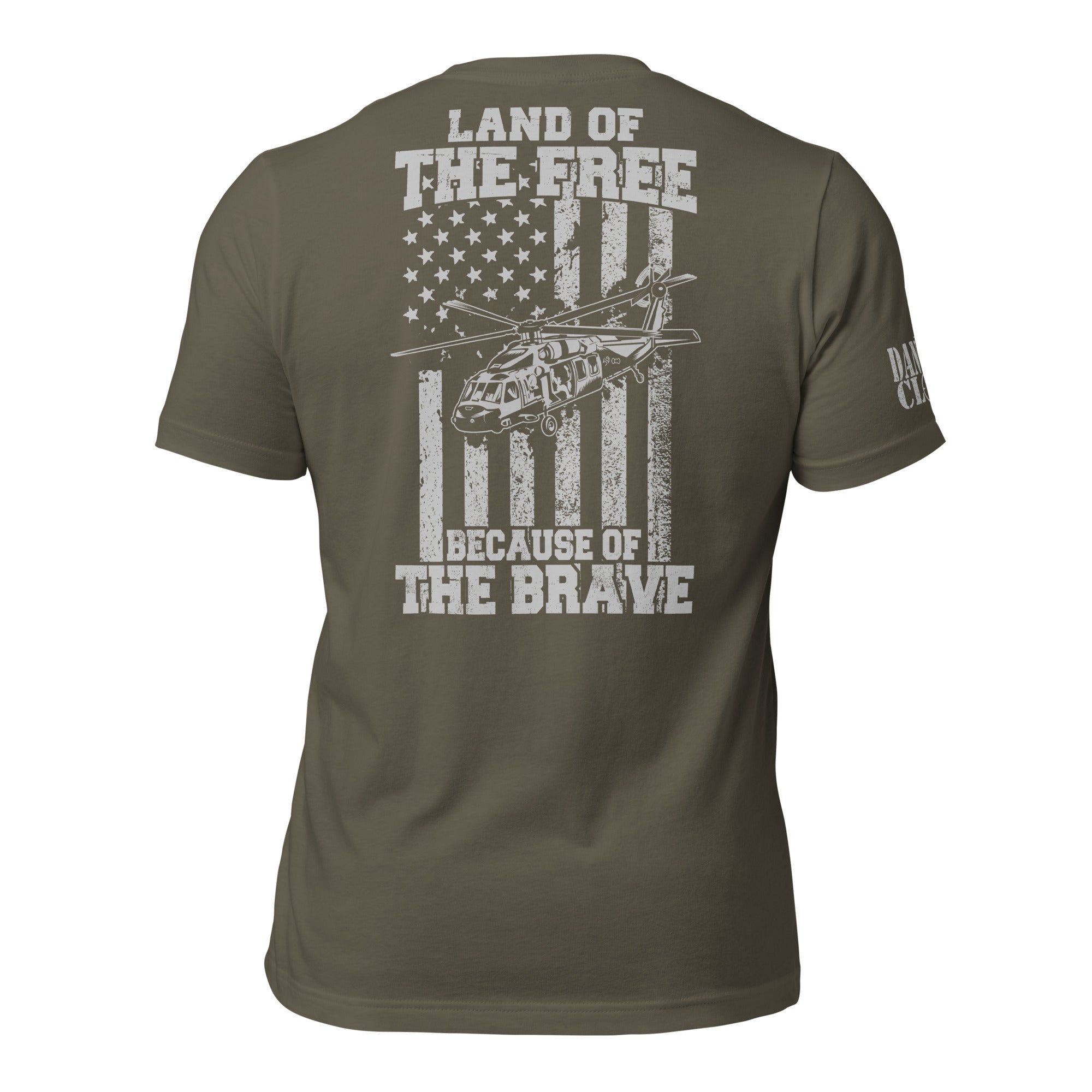 UH-60 Because of the Brave Unisex t-shirt - Danger Close Apparel