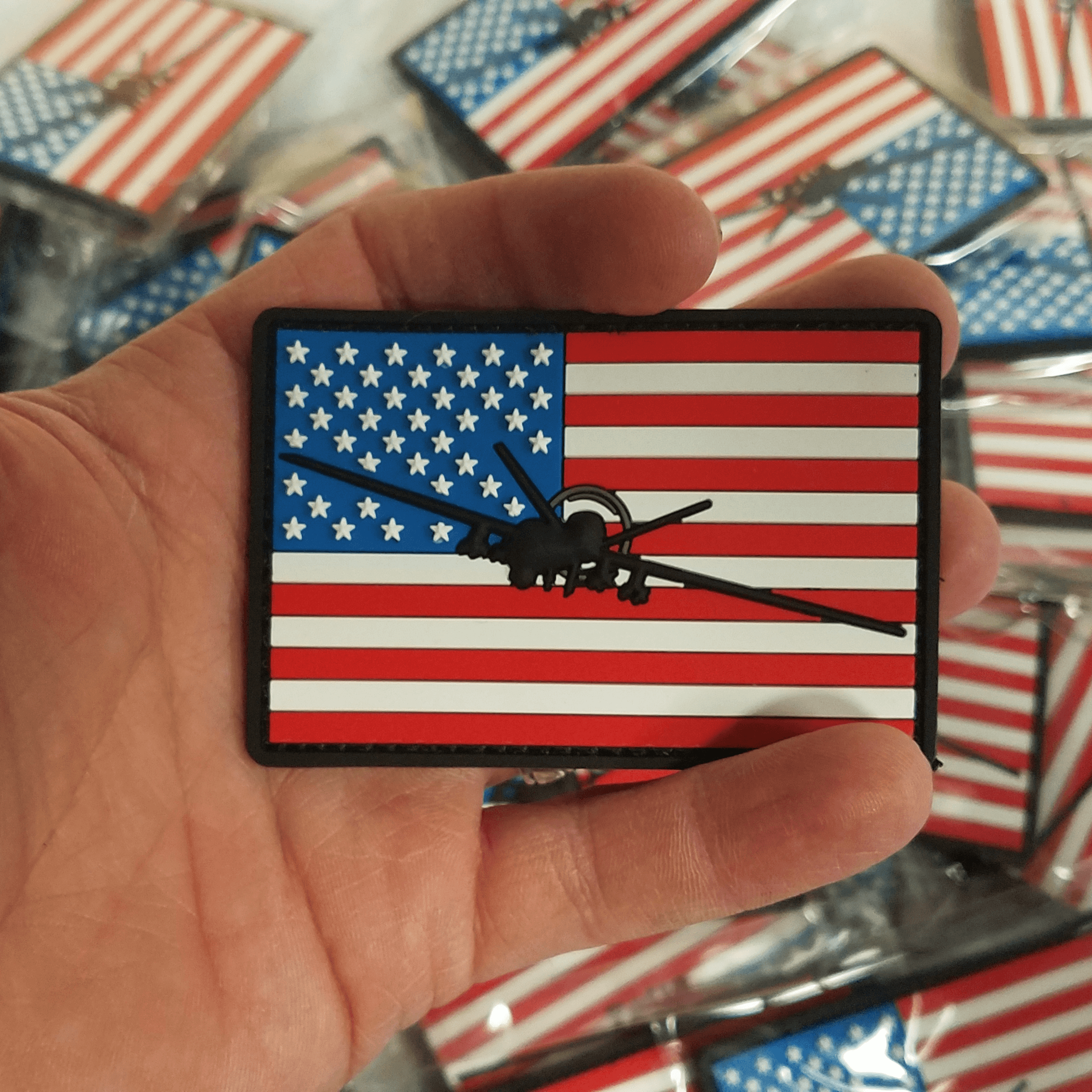 MQ-9 Reaper Flag Patch - PVC/Rubber - Danger Close Apparel