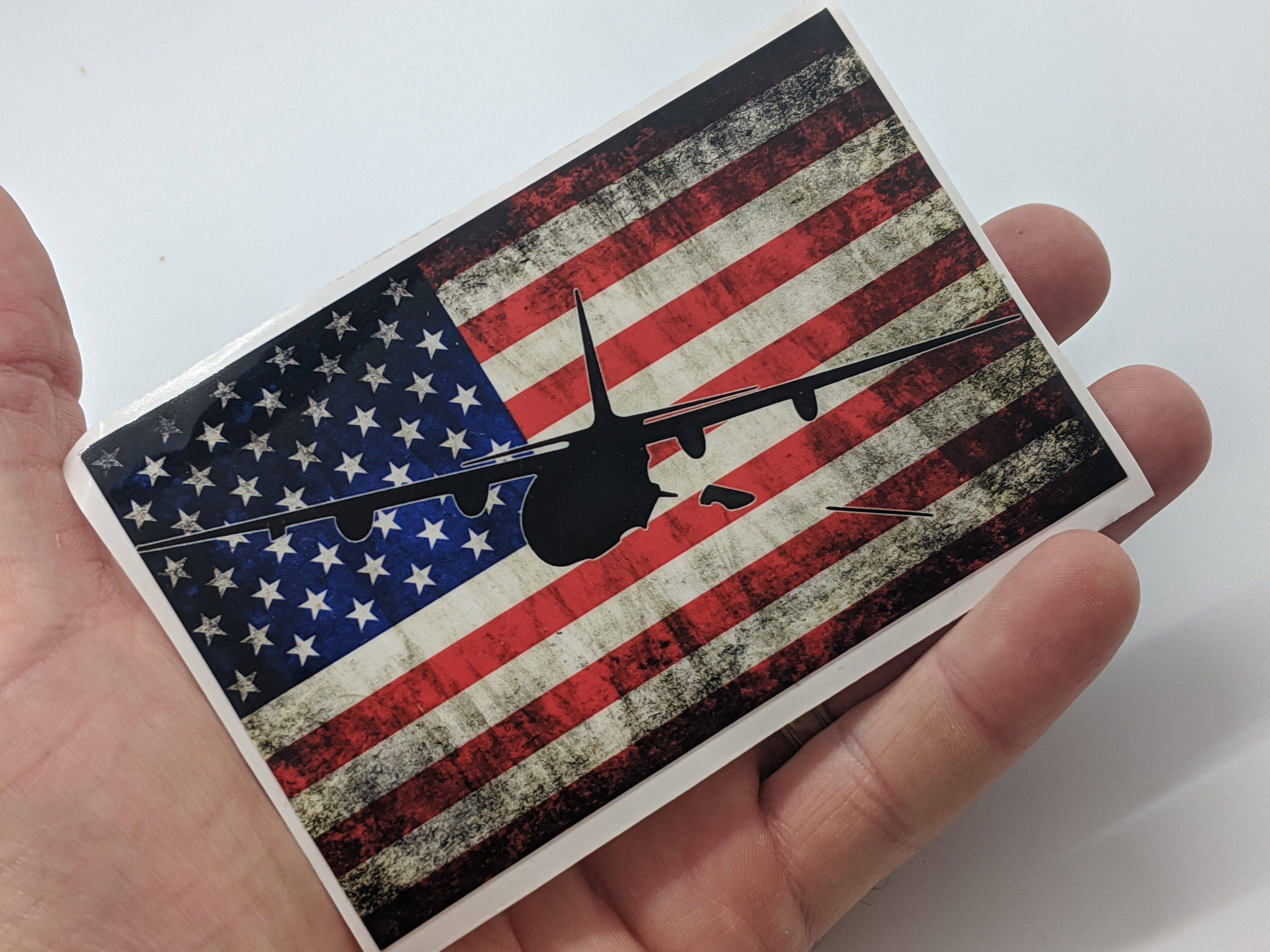 AC-130 - American Flag Decal - Danger Close Apparel