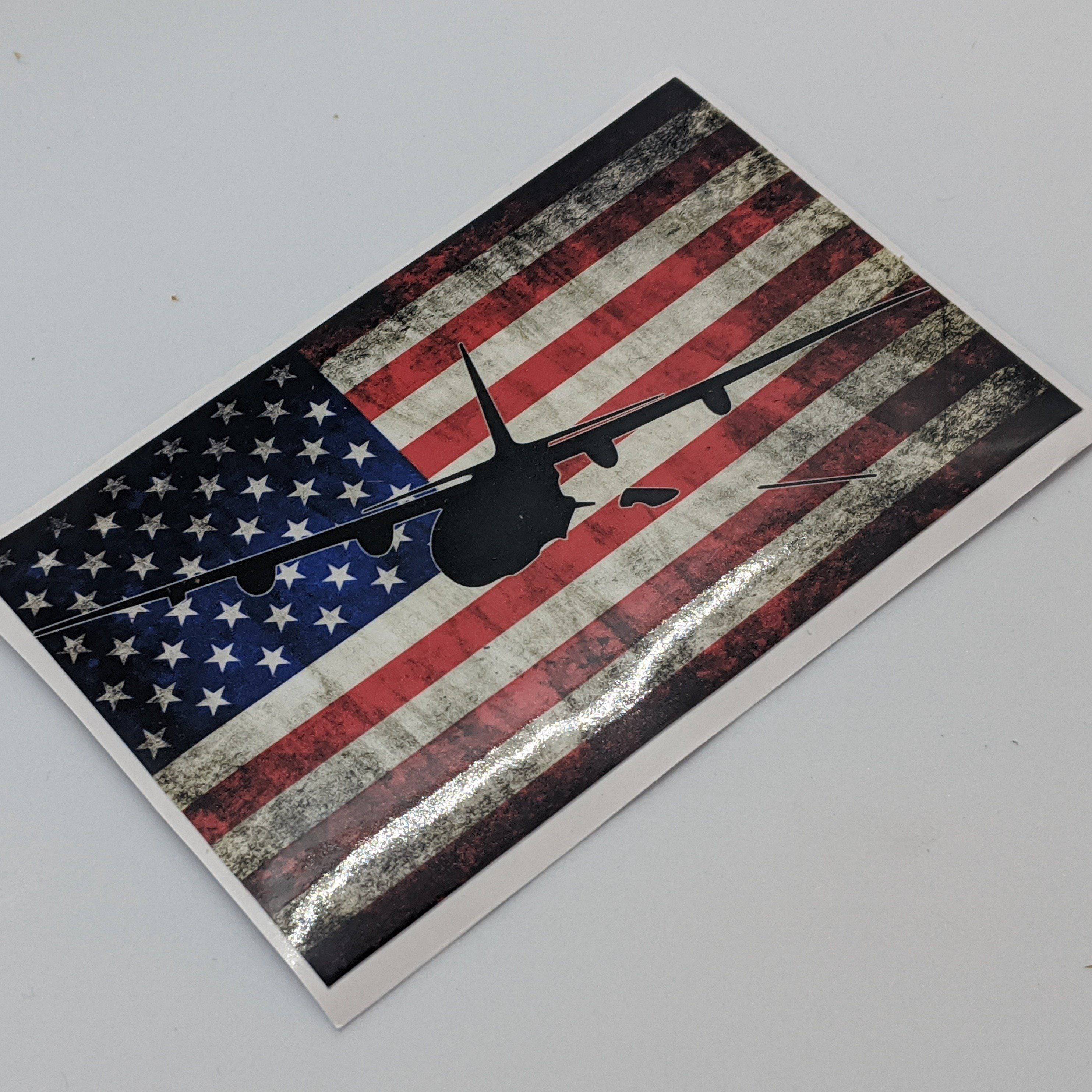 AC-130 - American Flag Decal - Danger Close Apparel