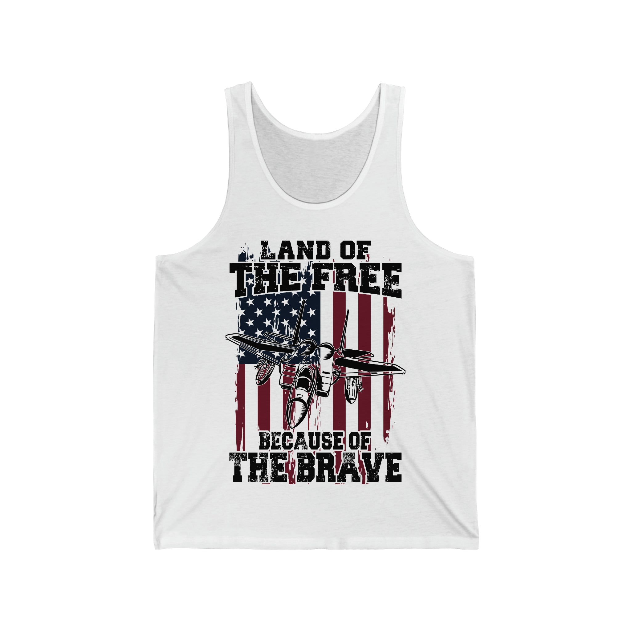 Because of the Brave F-15 - Men's Tank - Danger Close Apparel