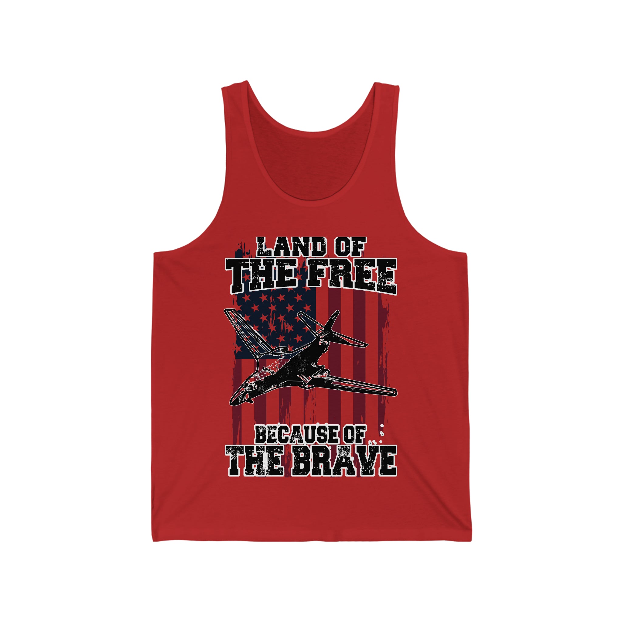 Because of the Brave - B1-B - Men's Tank - Danger Close Apparel