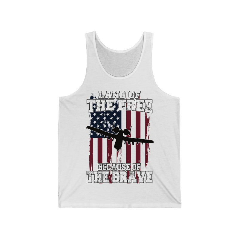 Because of the Brave - A-10 - Men's Tank - Danger Close Apparel