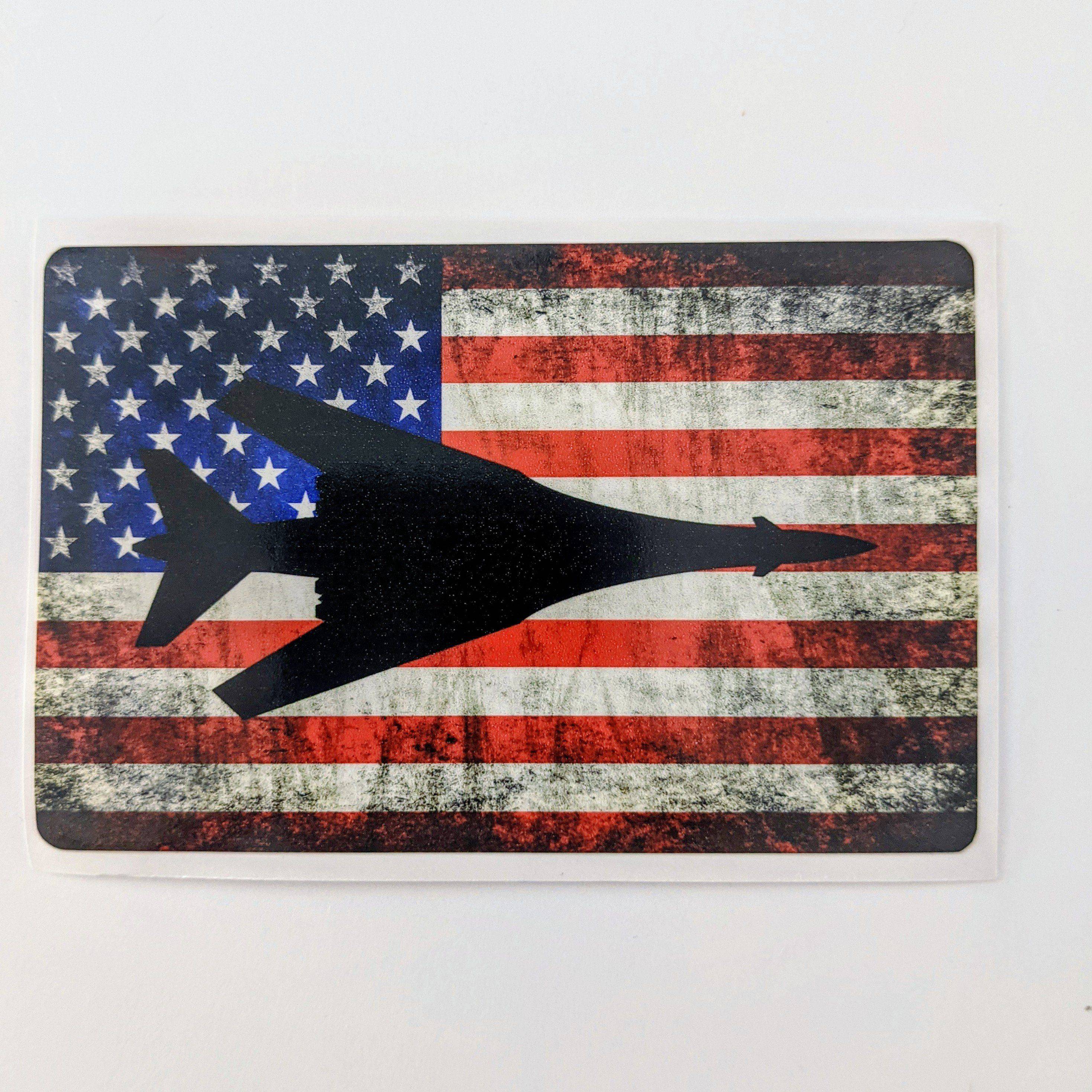 B-1B Lancer - American Flag Decal - Danger Close Apparel