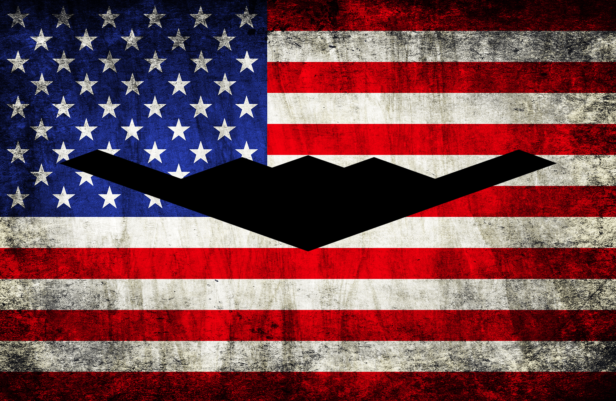 B-2 Spirit - American Flag Decal - Danger Close Apparel