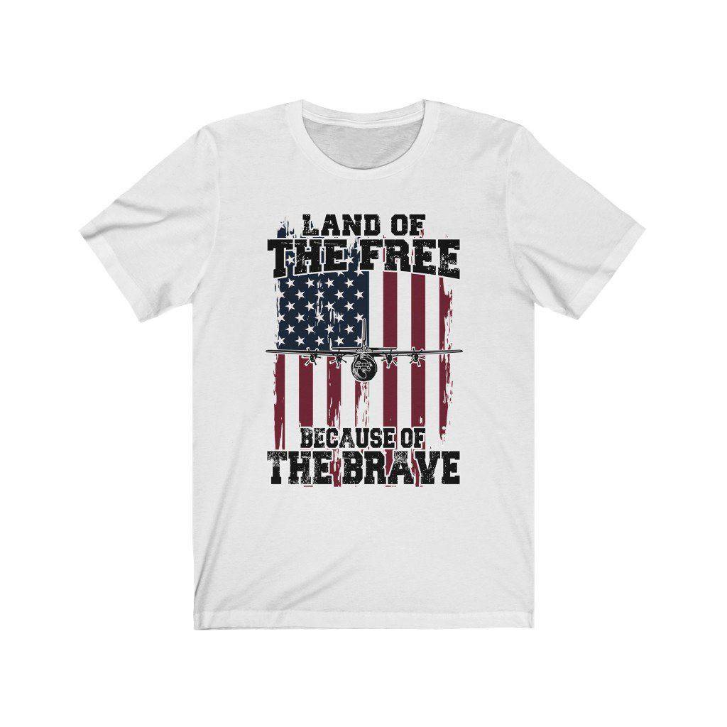 C-130J Super Hercules - Because of the Brave - Mens Tee - Danger Close Apparel