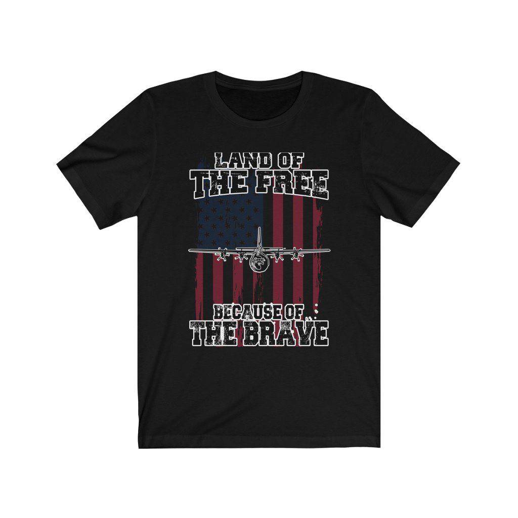 C-130J Super Hercules - Because of the Brave - Mens Tee - Danger Close Apparel
