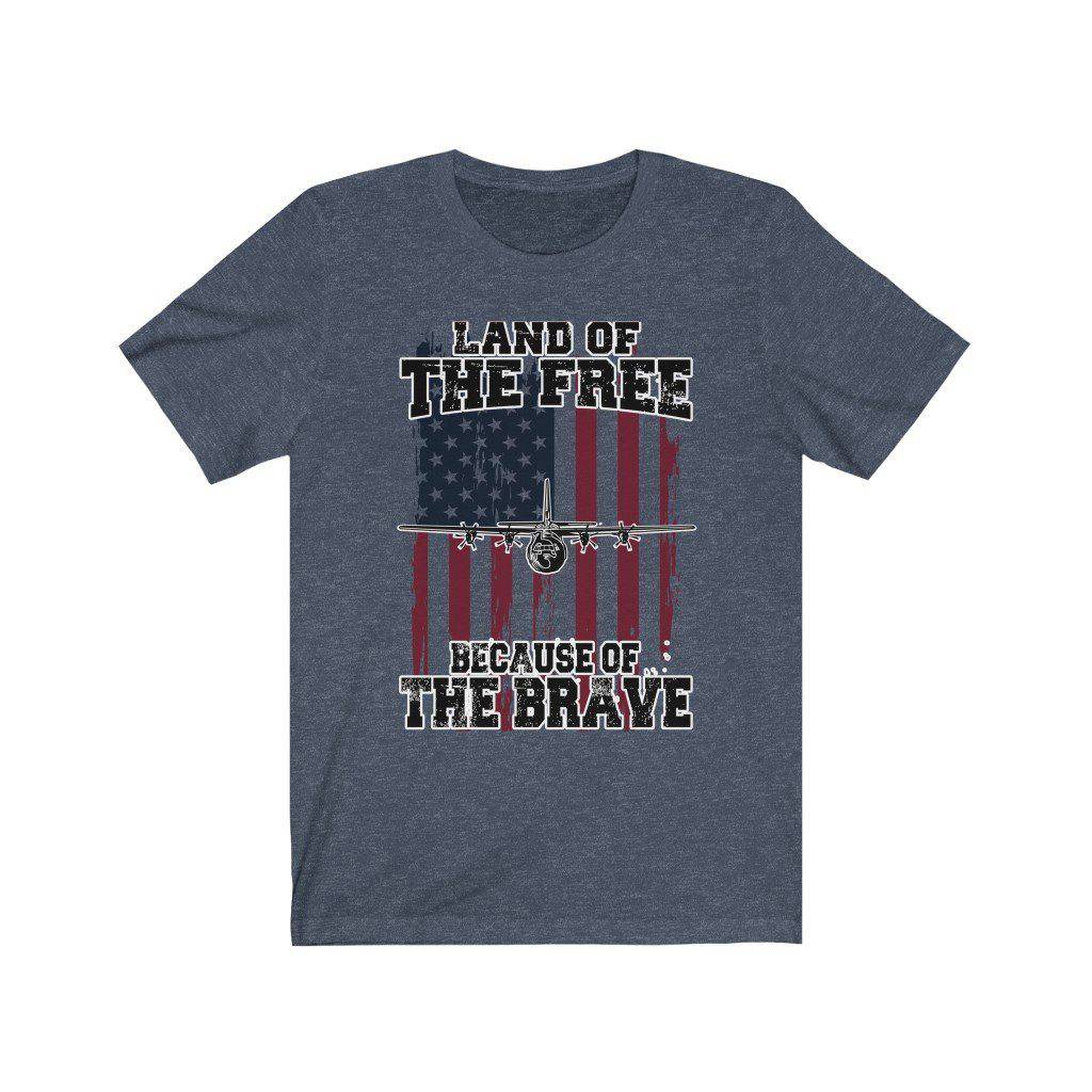 C-130J Super Hercules - Because of the Brave - Mens Tee - Danger Close Apparel
