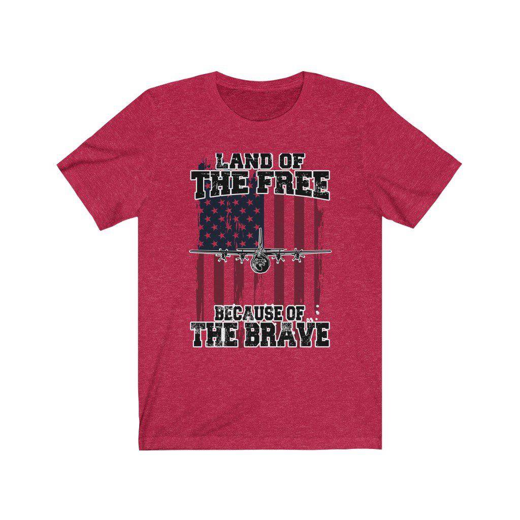 C-130J Super Hercules - Because of the Brave - Mens Tee - Danger Close Apparel