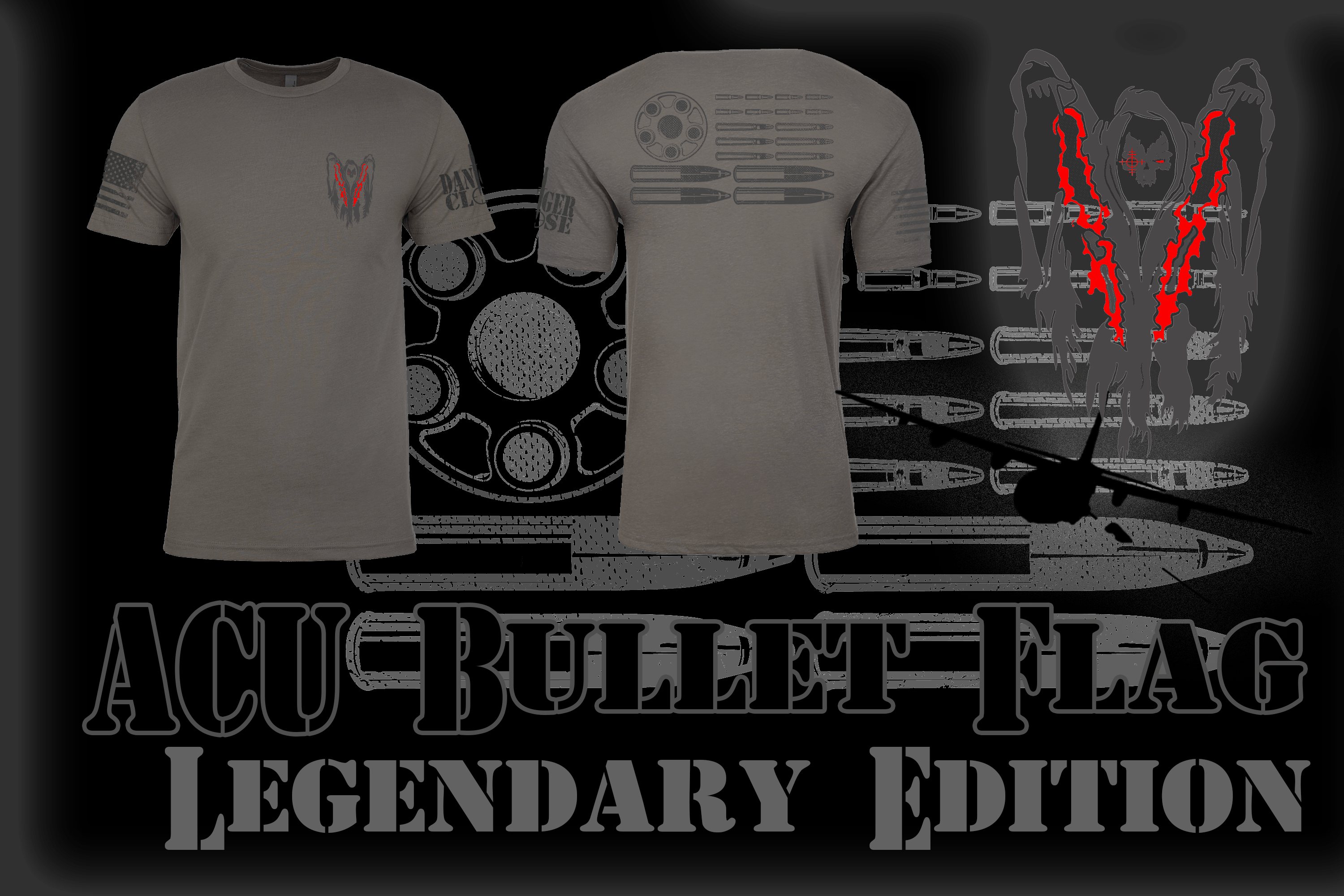 AC-130U Bullet Flag - Legendary Edition - Danger Close Apparel