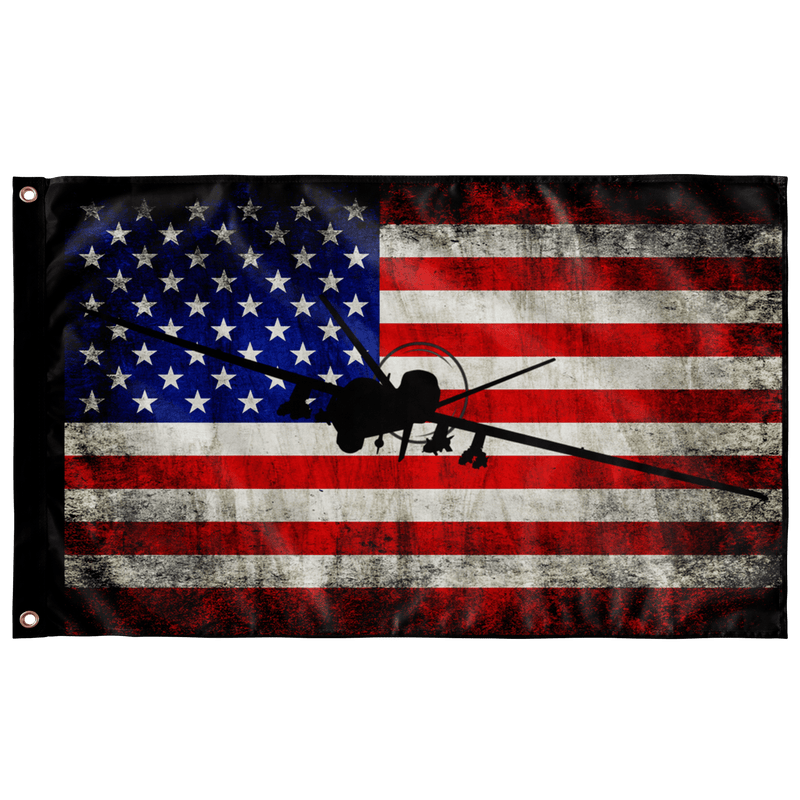 MQ-9 Reaper Wall Flag - 3x5 feet - Danger Close Apparel
