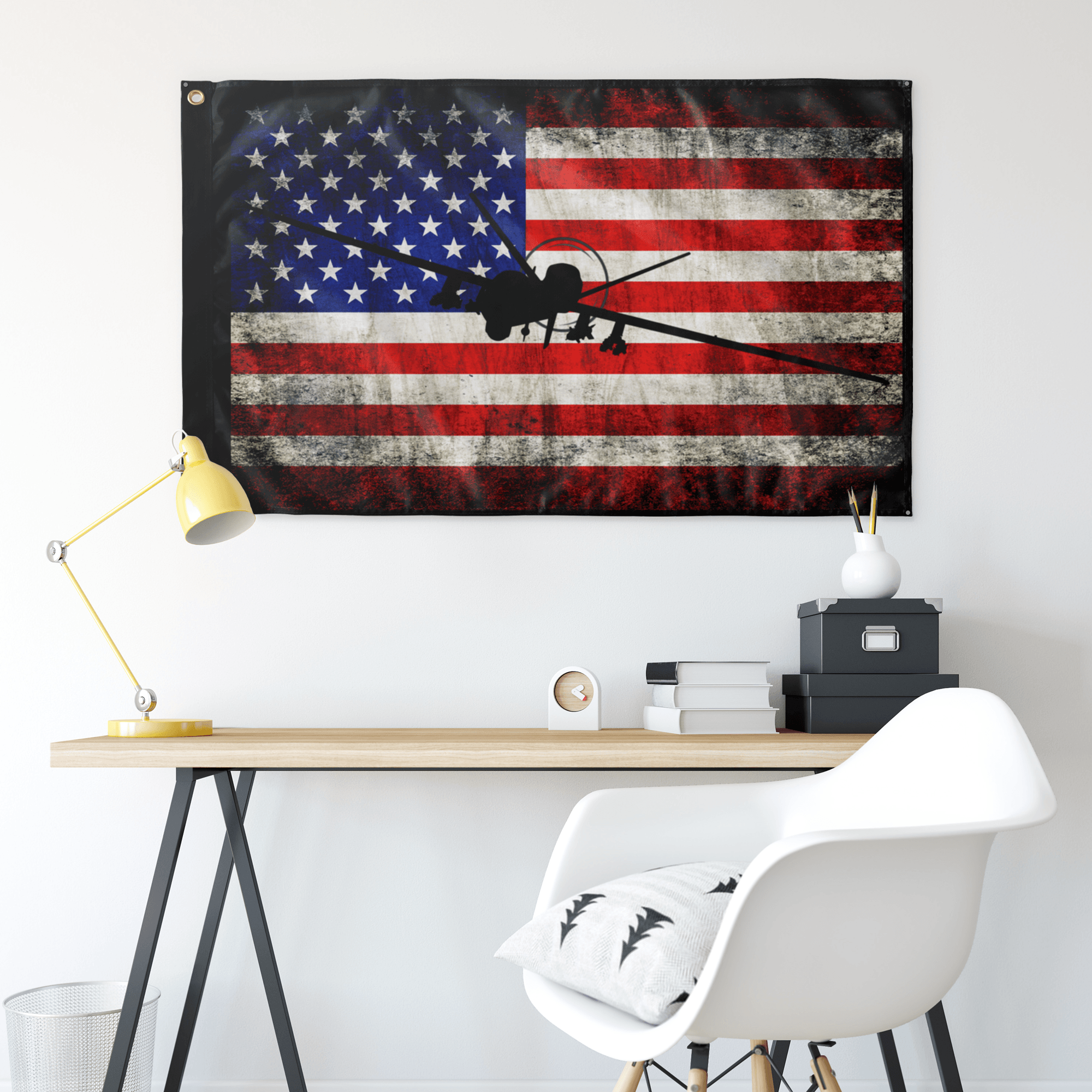 MQ-9 Reaper Wall Flag - 3x5 feet - Danger Close Apparel