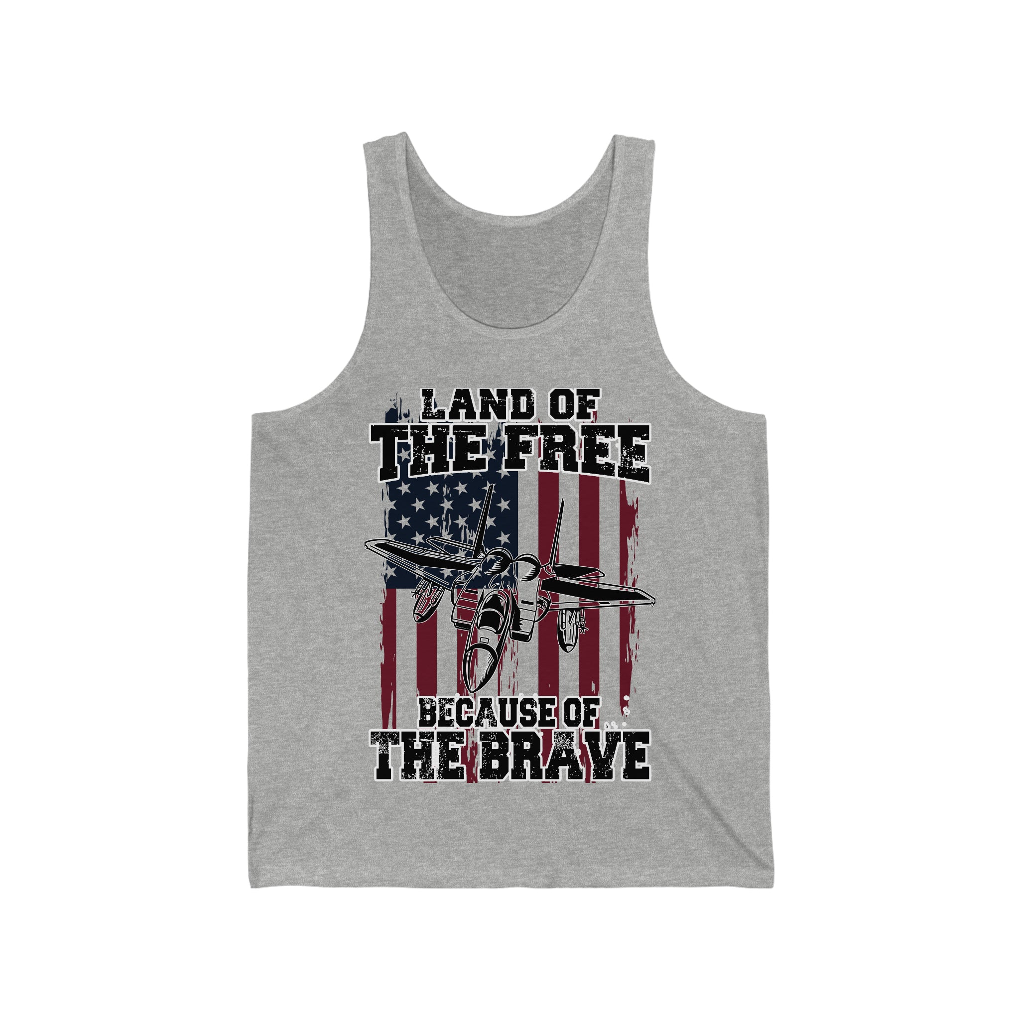 Because of the Brave F-15 - Men's Tank - Danger Close Apparel