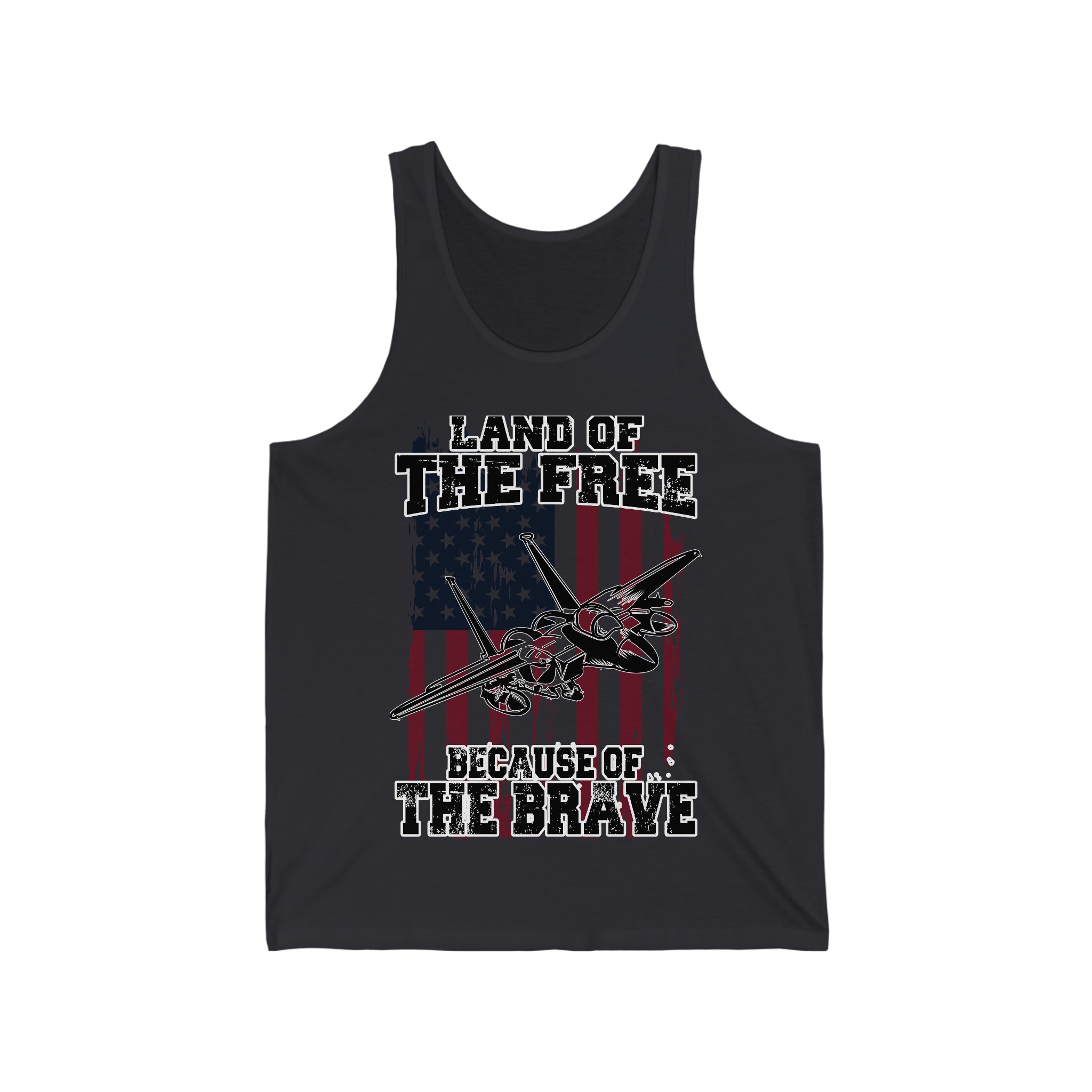 Because of the Brave F-15E - Men's Tank - Danger Close Apparel