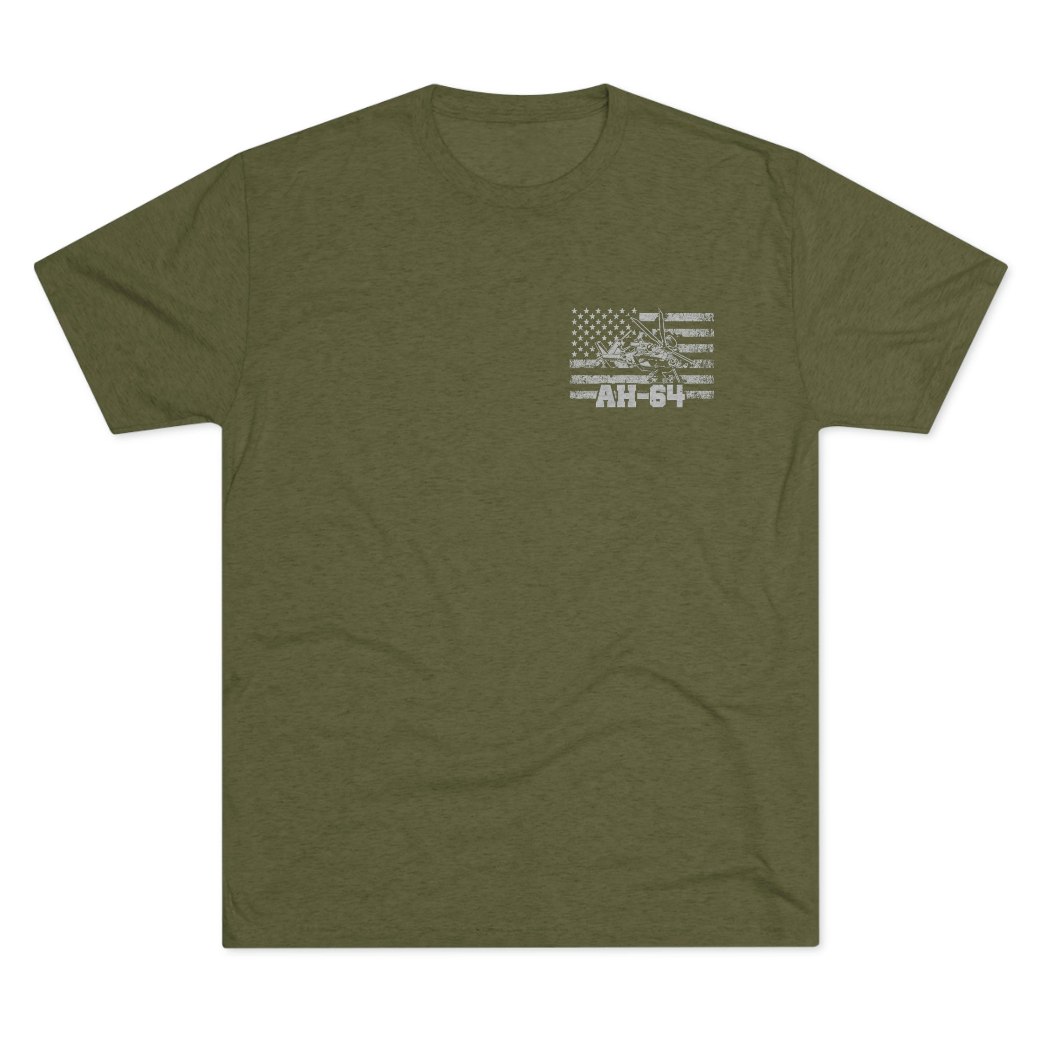 AH-64 - Because of the Brave - Men's Tri-blend Tee - Danger Close Apparel