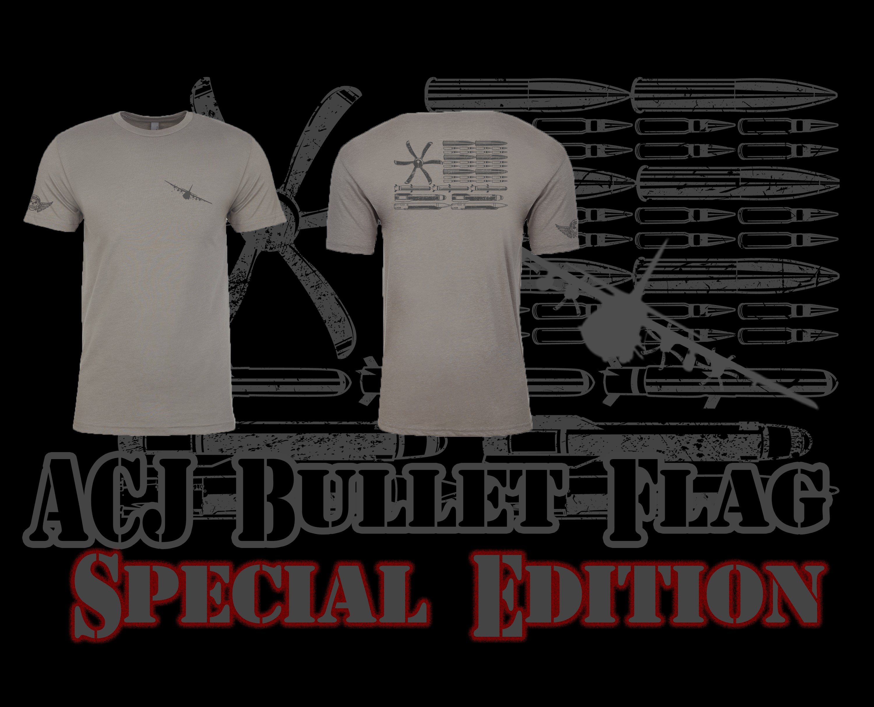 AC-130J Bullet Flag 2.0 - Danger Close Apparel