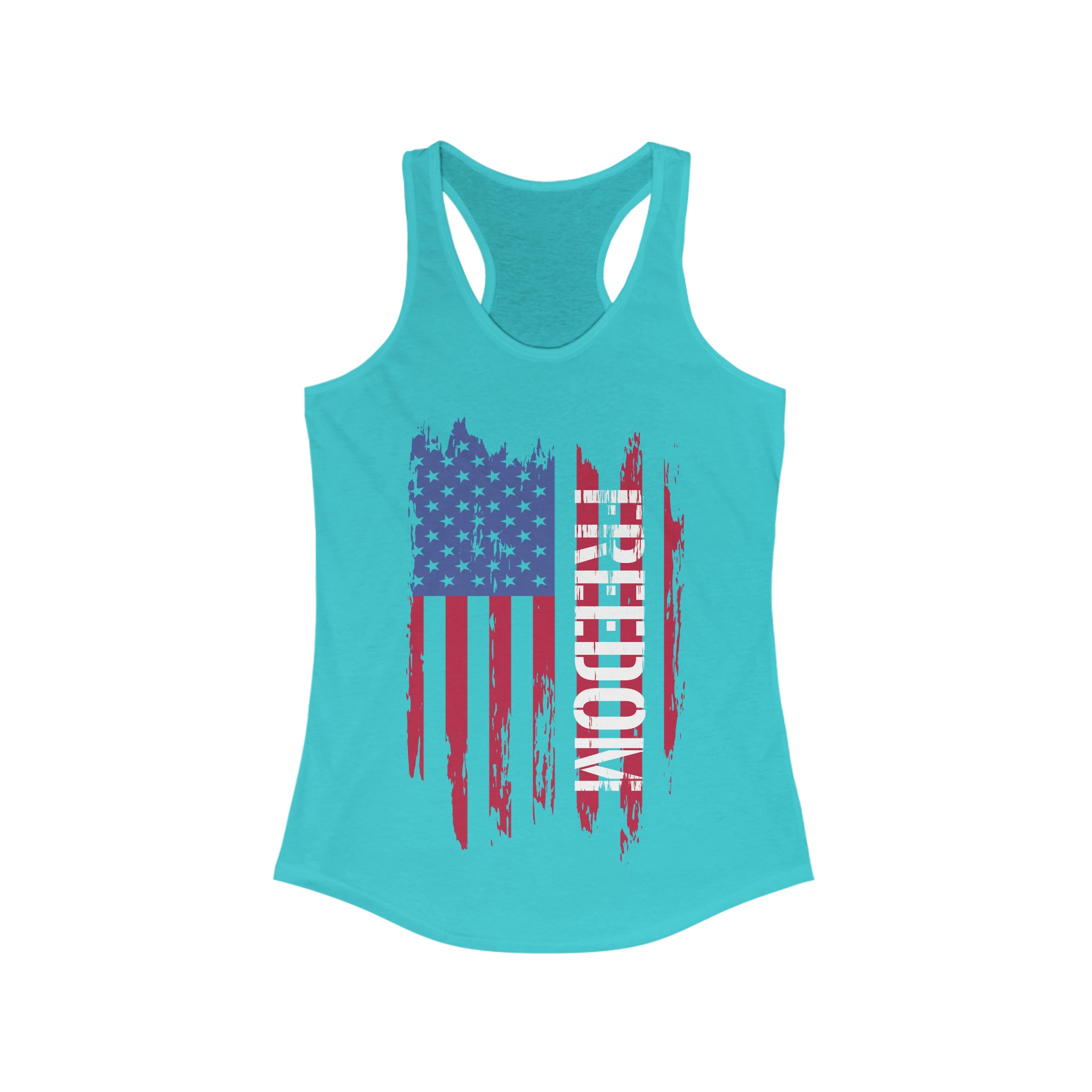 Freedom Flag - Women's Tri-Blend Racerback Tank - Danger Close Apparel