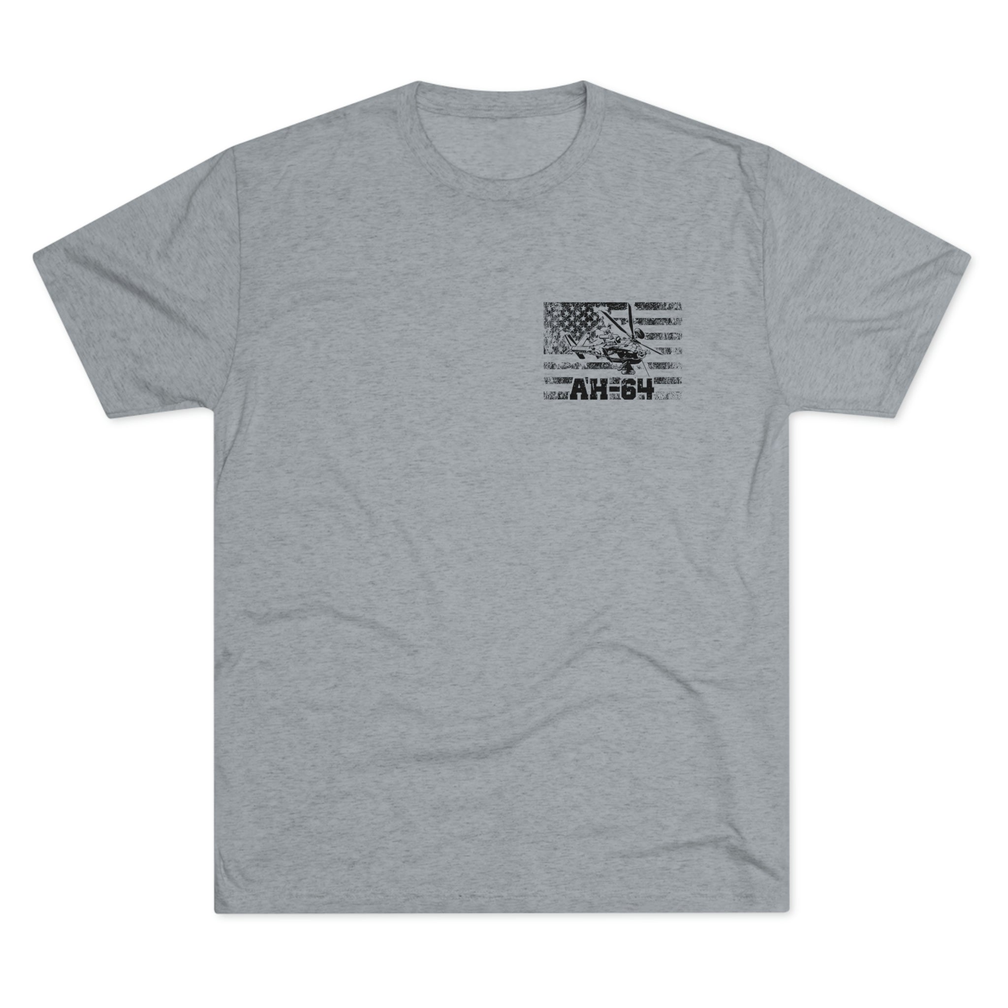 AH-64 - Because of the Brave - Men's Tri-blend Tee - Danger Close Apparel