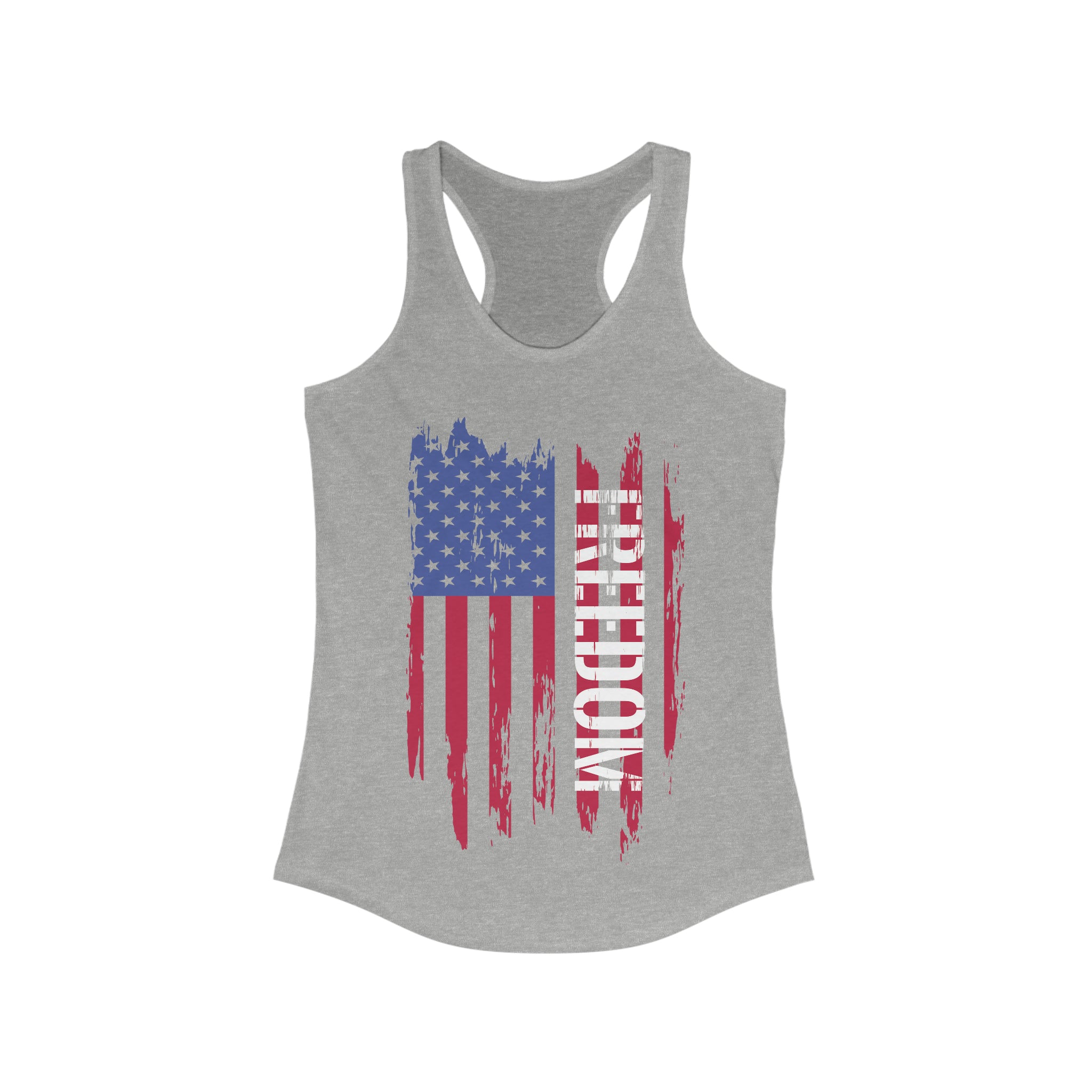 Freedom Flag - Women's Tri-Blend Racerback Tank - Danger Close Apparel