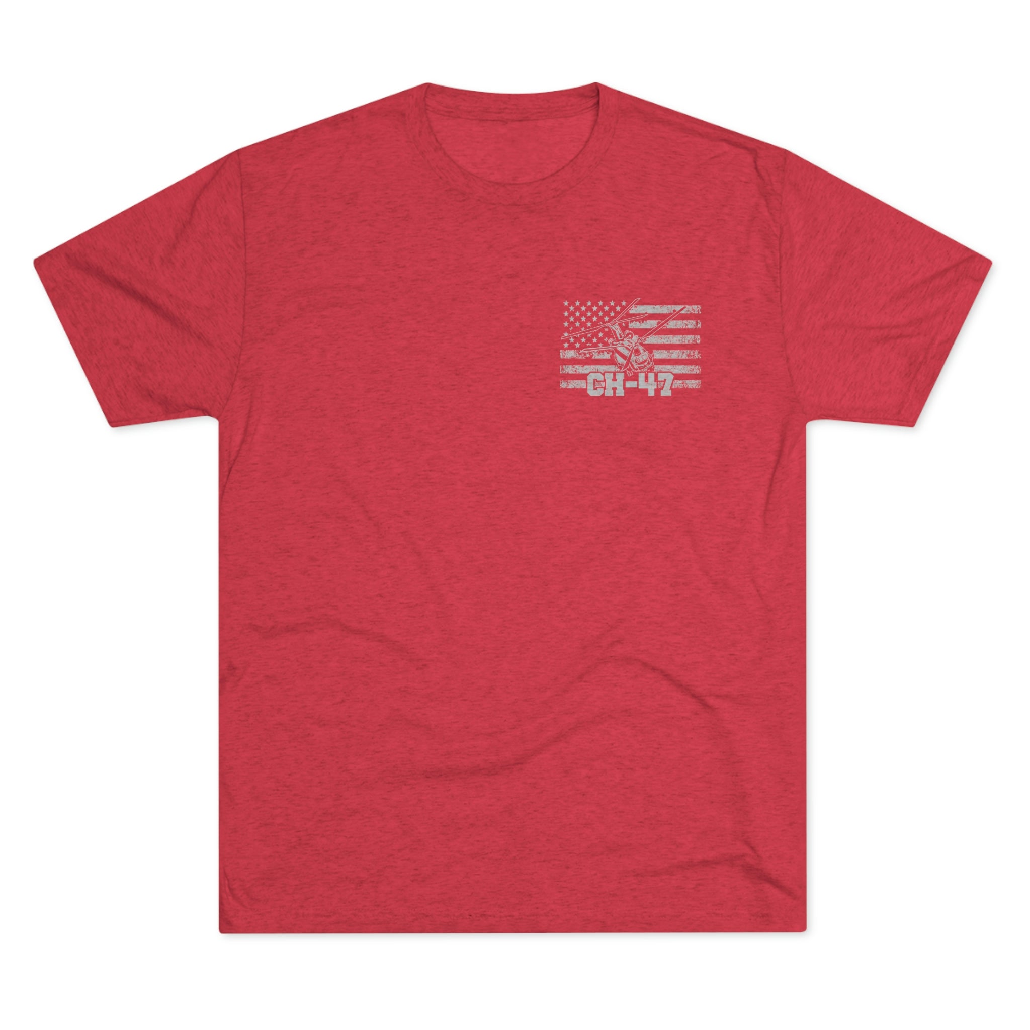 CH-47 Because of the Brave - Men's Tri-blend Tee - Danger Close Apparel