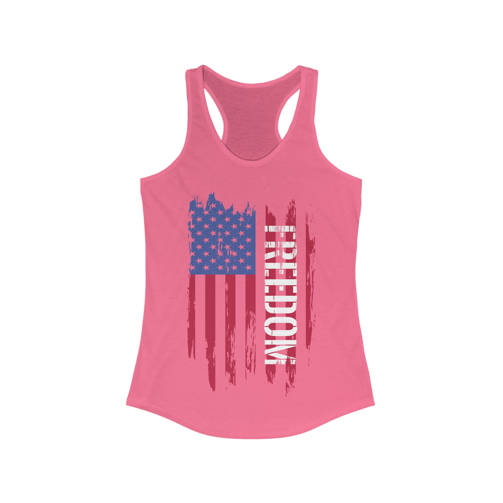Freedom Flag - Women's Tri-Blend Racerback Tank - Danger Close Apparel
