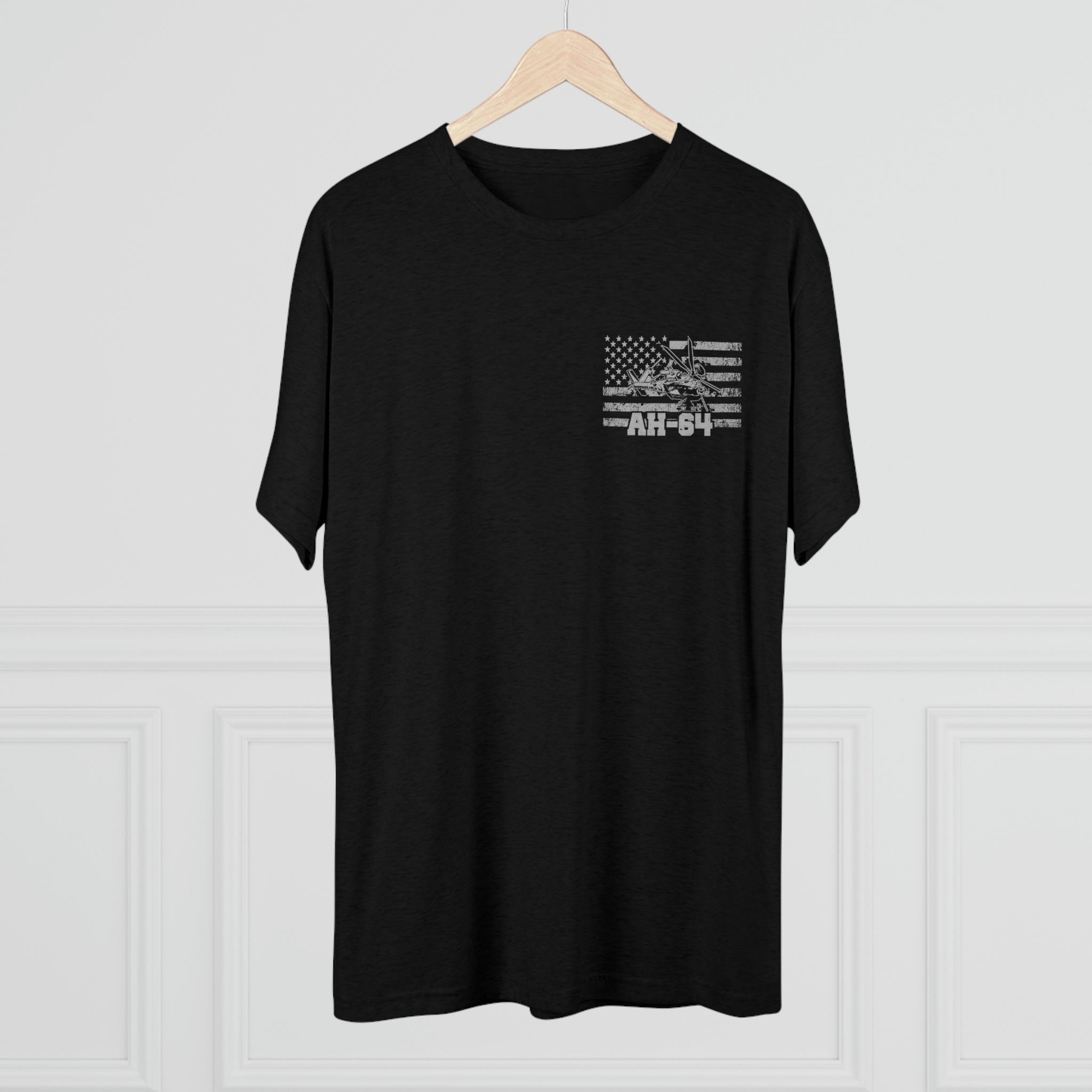 AH-64 - Because of the Brave - Men's Tri-blend Tee - Danger Close Apparel