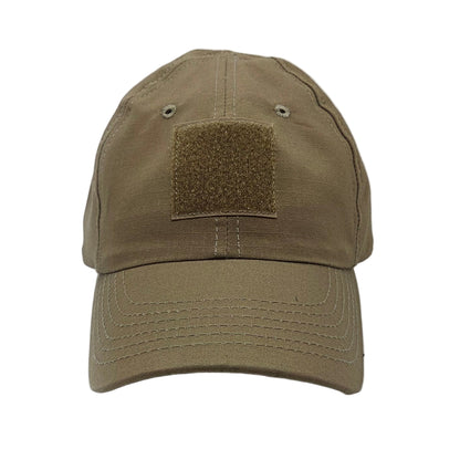 Brown cap on a white stand with a white background