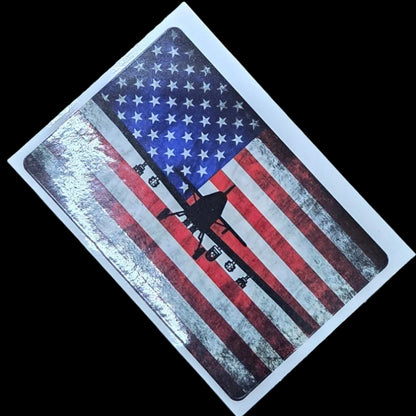 OA-1K SkyRaider II Flag - Vinyl Sticker