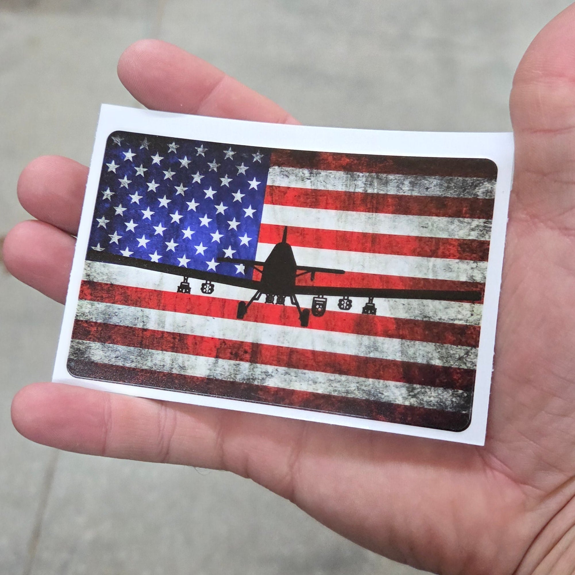 OA-1K SkyRaider II Flag - Vinyl Sticker