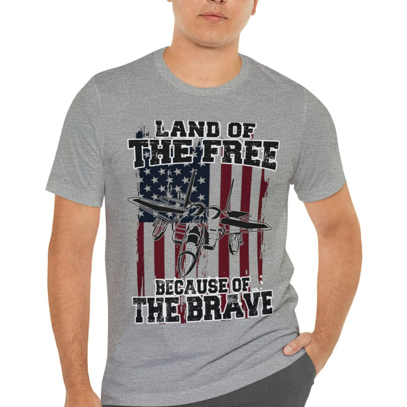 Because of the Brave F-15 - Men's and Women's Tee - Danger Close Apparel