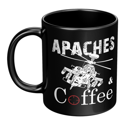 Apaches and Coffee - 11oz Mug - Danger Close Apparel