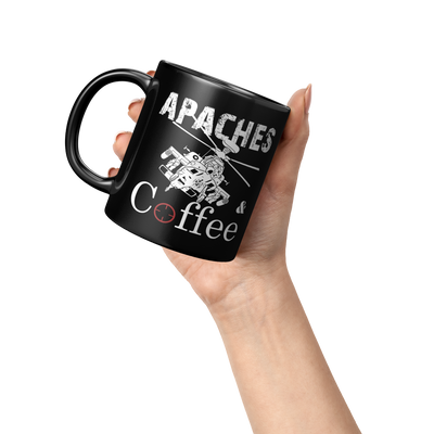 Apaches and Coffee - 11oz Mug - Danger Close Apparel