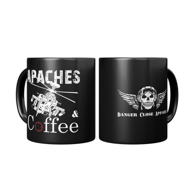 Apaches and Coffee - 11oz Mug - Danger Close Apparel