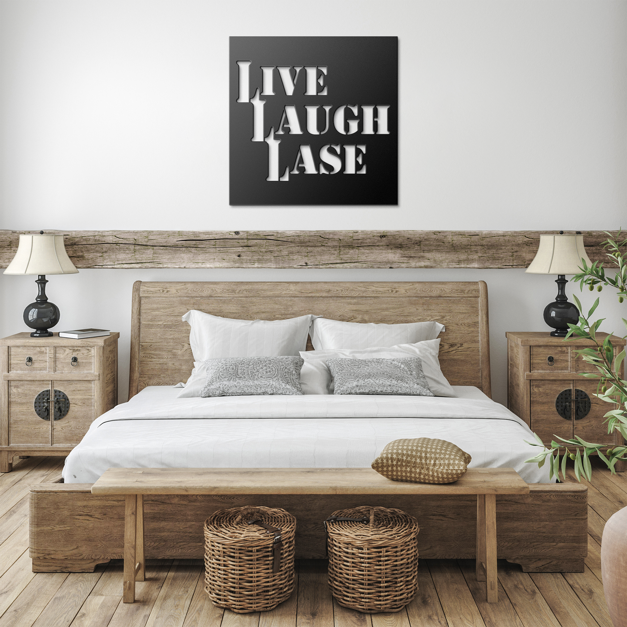 Live Laugh Lase - Metal Sign - Danger Close Apparel
