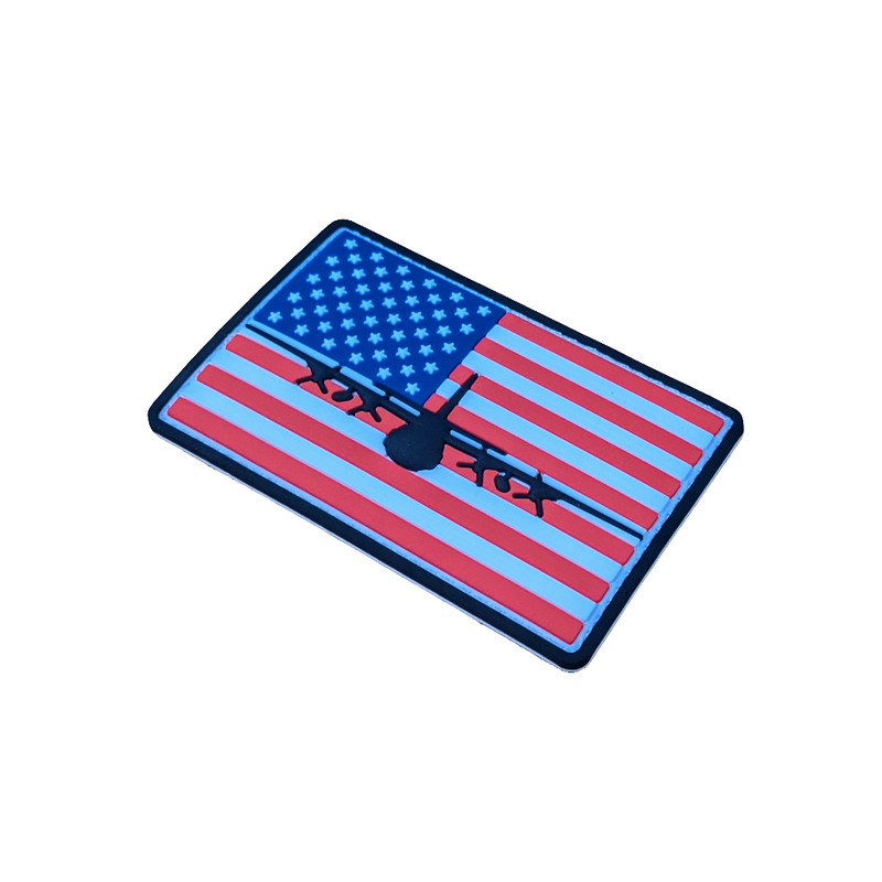 C-130H Hercules Flag Patch - PVC/Rubberized