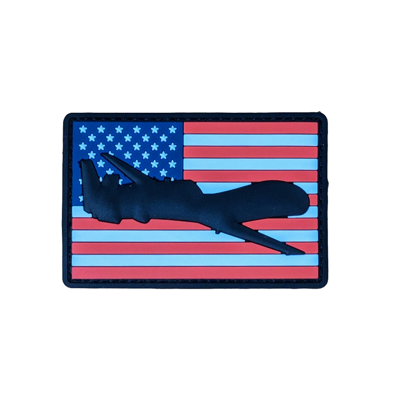 RQ-4 Global Hawk Flag Patch - PVC/Rubberized