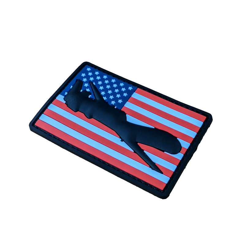 RQ-4 Global Hawk Flag Patch - PVC/Rubberized